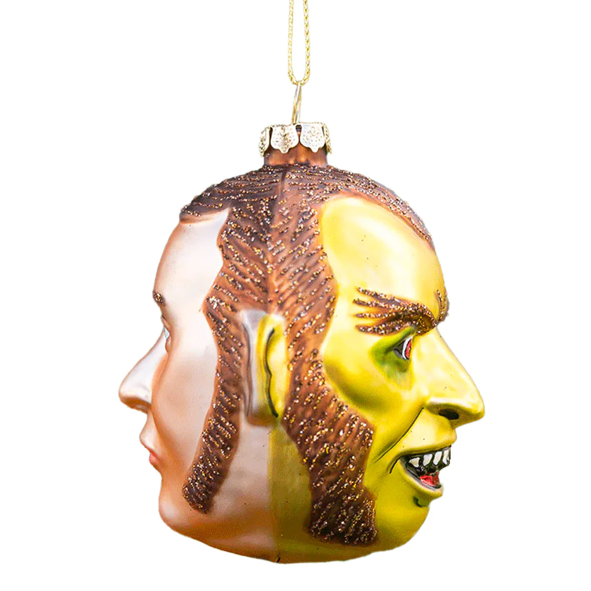 He's Sooooo Two Face Jekyll & Hyde Double Sided Ornament - Image 2