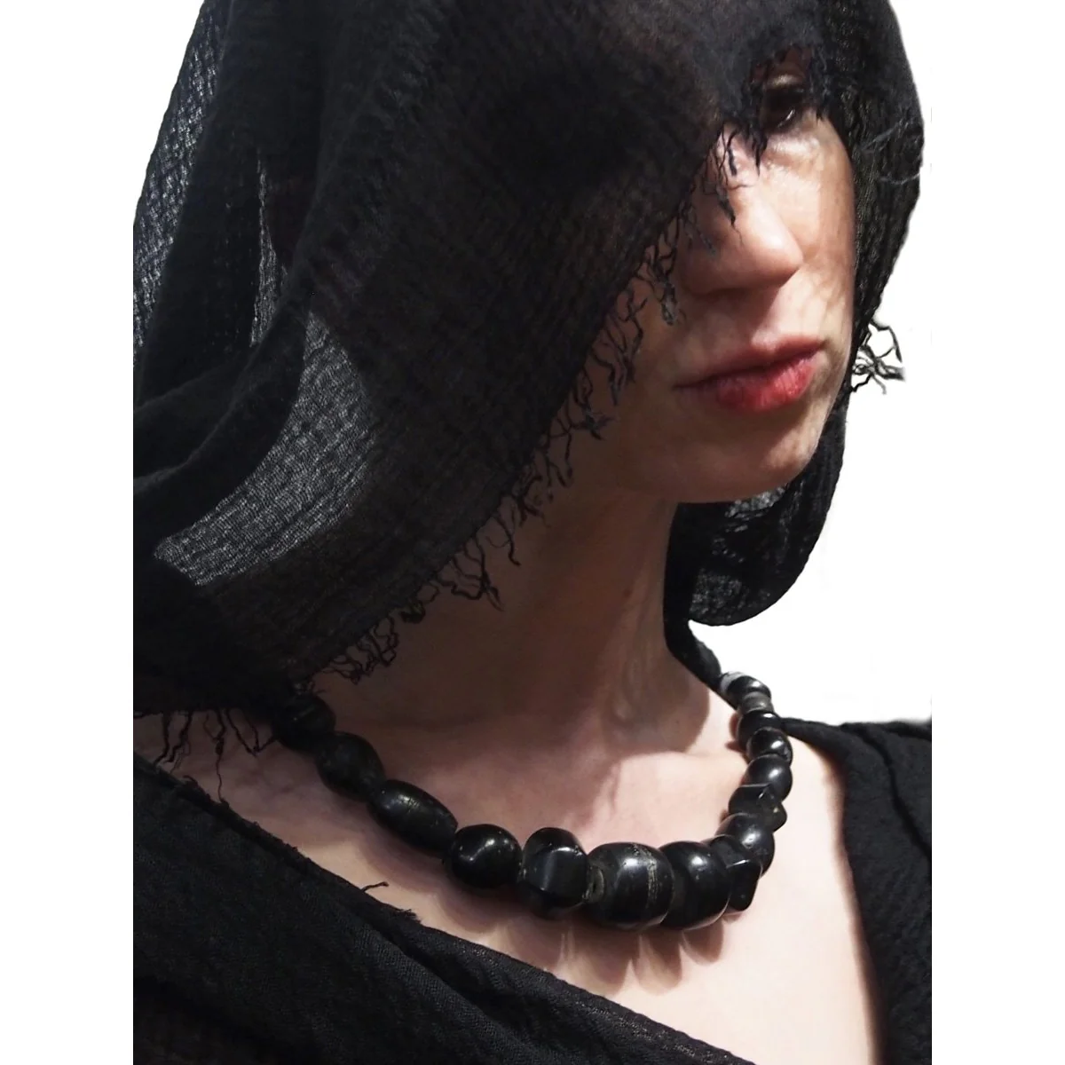 Jet Heirloom Talismanic Strand Necklace 1 - Image 2