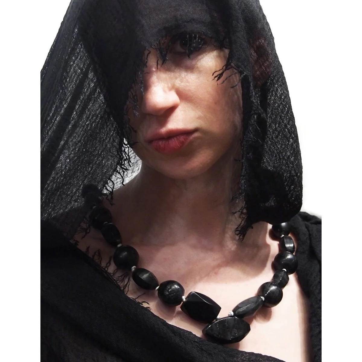 Jet Heirloom Talismanic Strand Necklace 4 - Image 3
