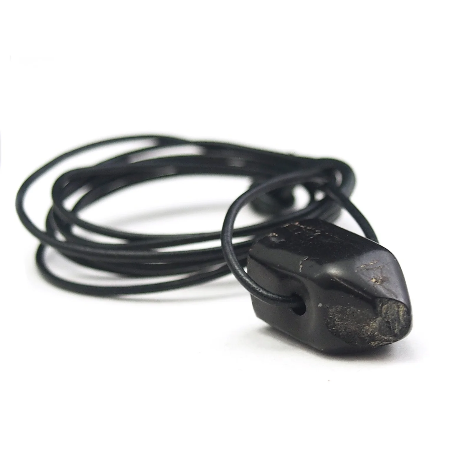 Jet Talismanic Heirloom Beads Antique Necklace C - Image 4
