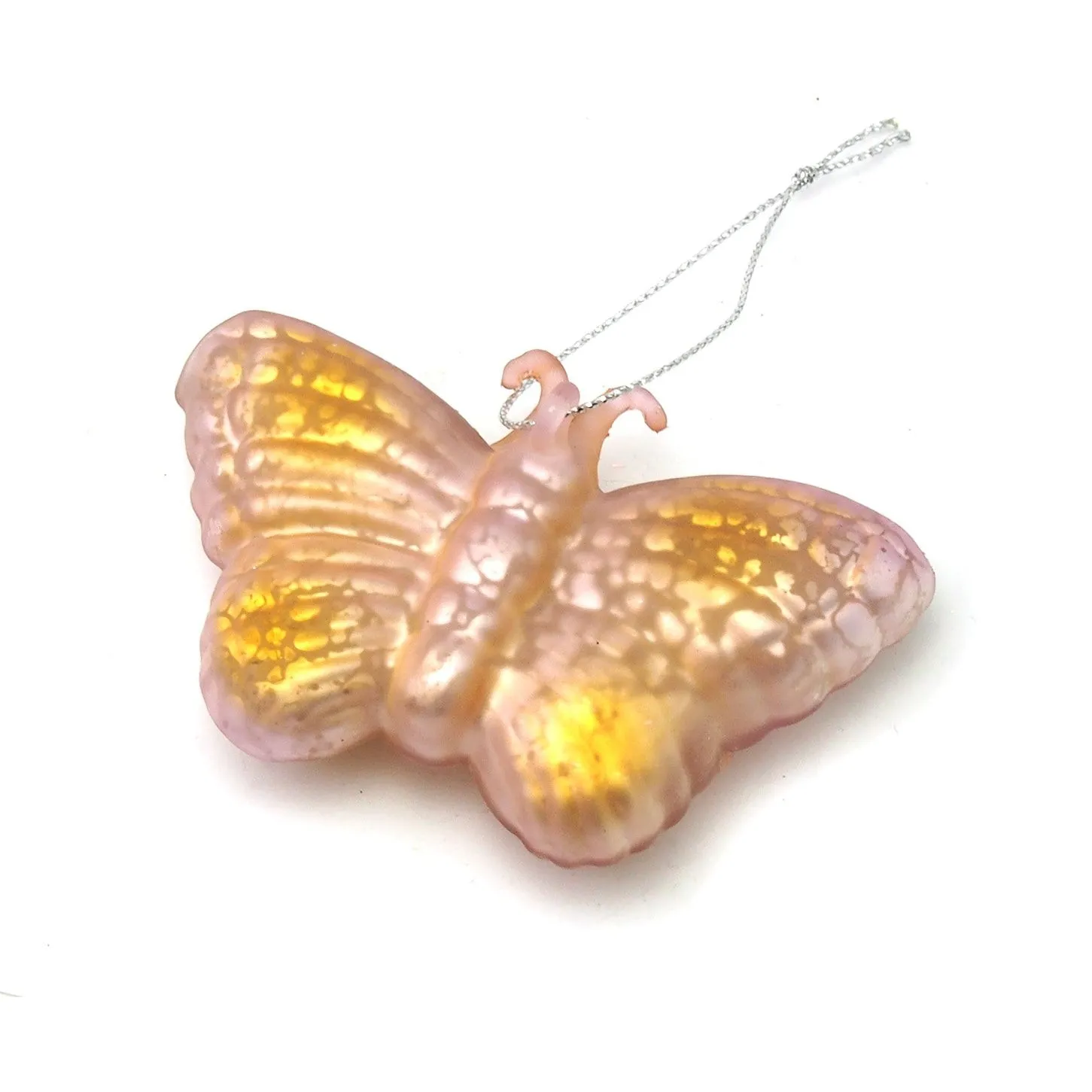 Jeweled Butterfly Glass Ornament - Image 2
