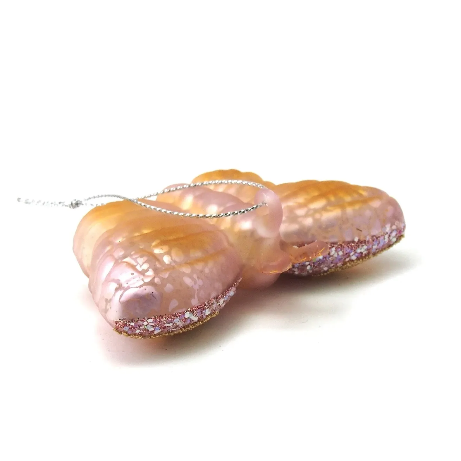Jeweled Butterfly Glass Ornament - Image 3