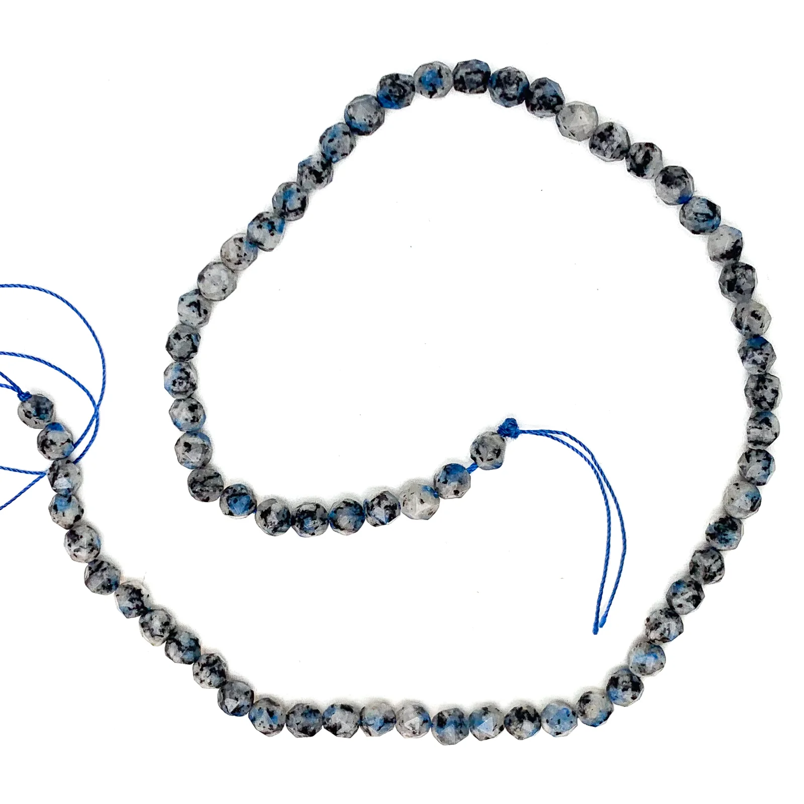 K2 Granite 5.5mm Faceted Rounds Bead Strand - Image 2