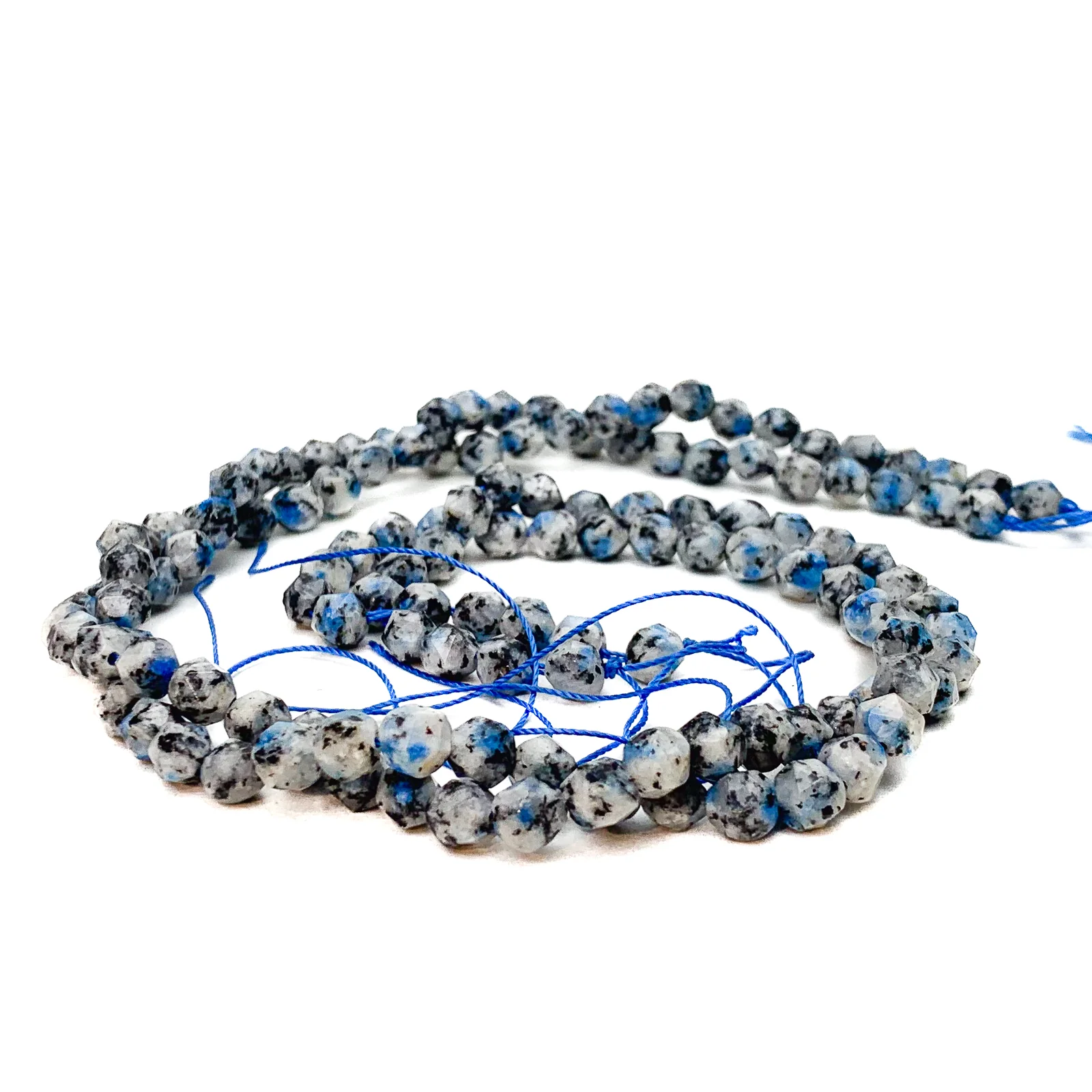 K2 Granite 5.5mm Faceted Rounds Bead Strand - Image 4