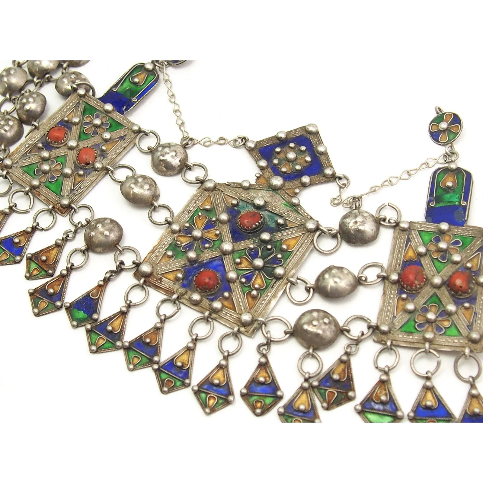 Kabyle Enamel Chain-Link Crown - Image 5