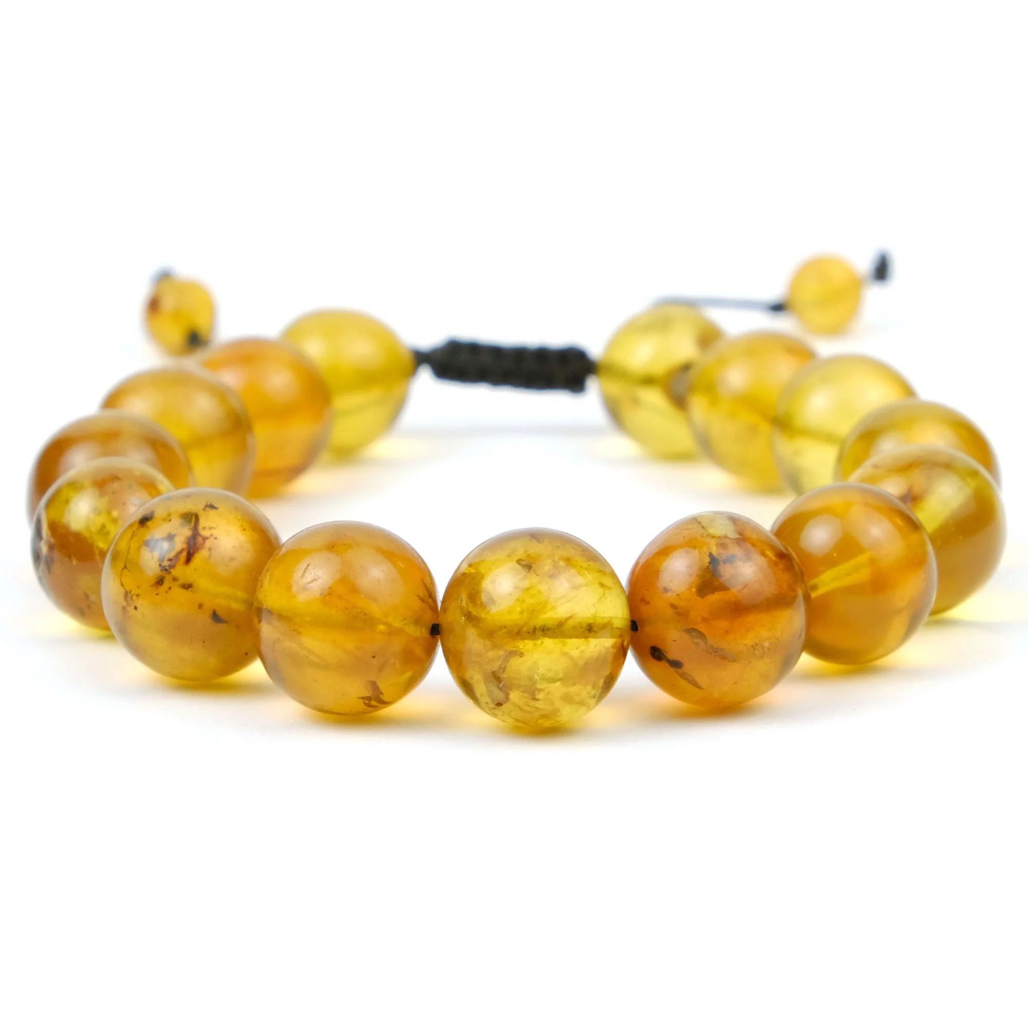 Kachin Amber Adjustable Bracelet 12-13mm - Image 2