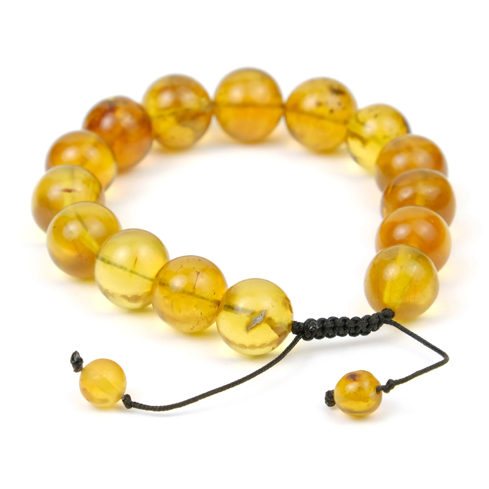 Kachin Amber Adjustable Bracelet 12-13mm - Image 3