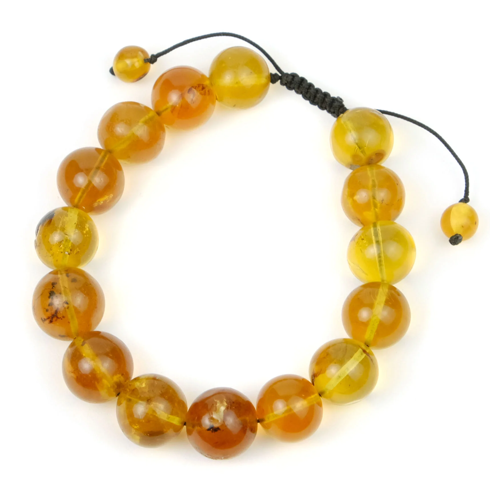 Kachin Amber Adjustable Bracelet 12-13mm - Image 5