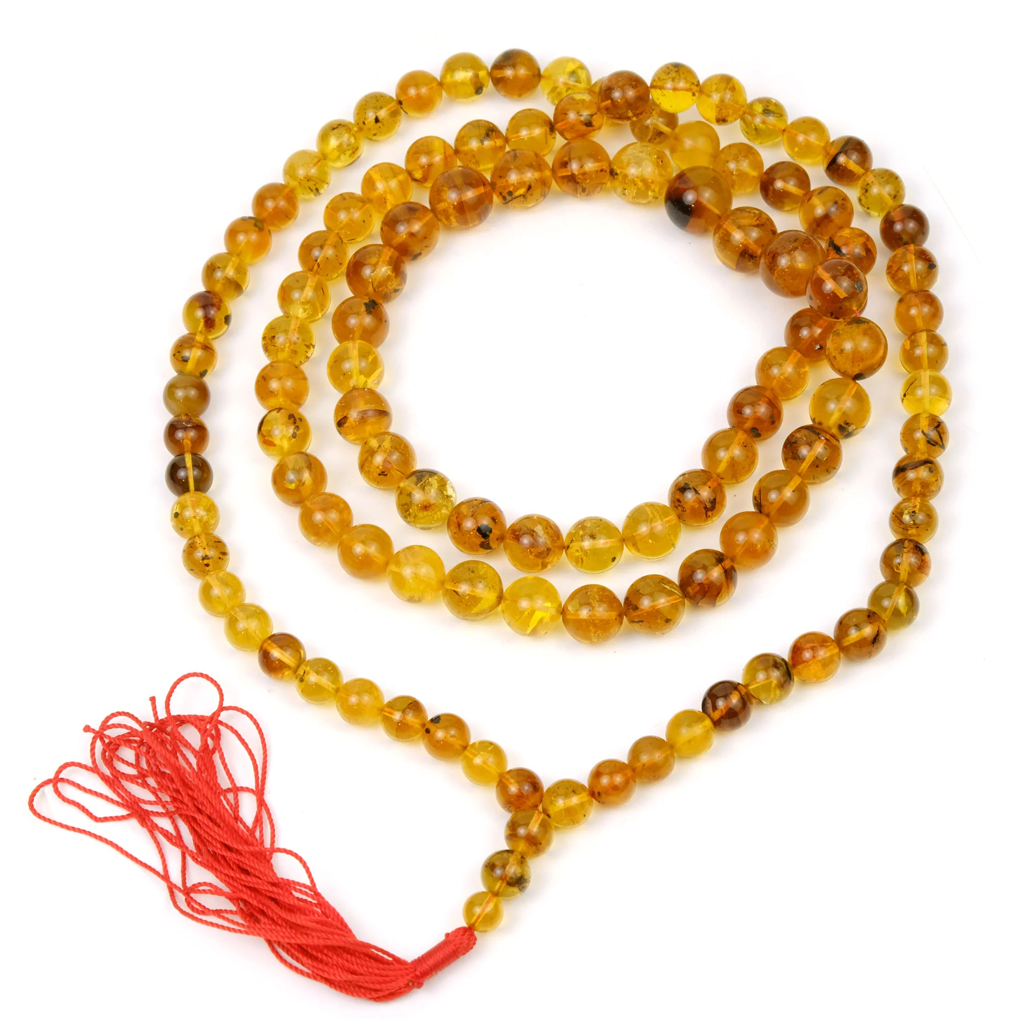 Heirloom Kachin Amber 108 Bead Mala/Strand - Image 2