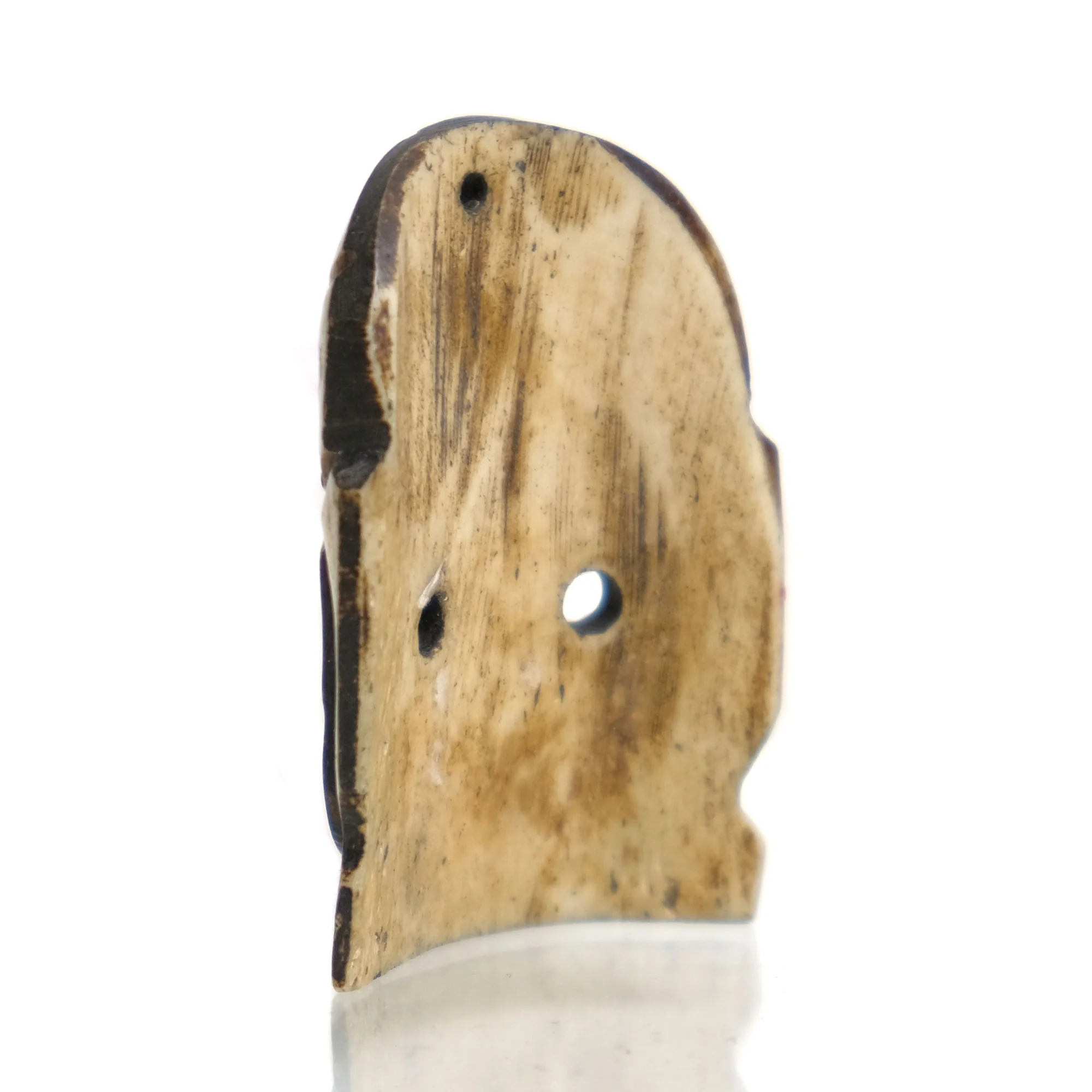 Kali Cow Bone Pendant Amulet From Nepal - Image 2
