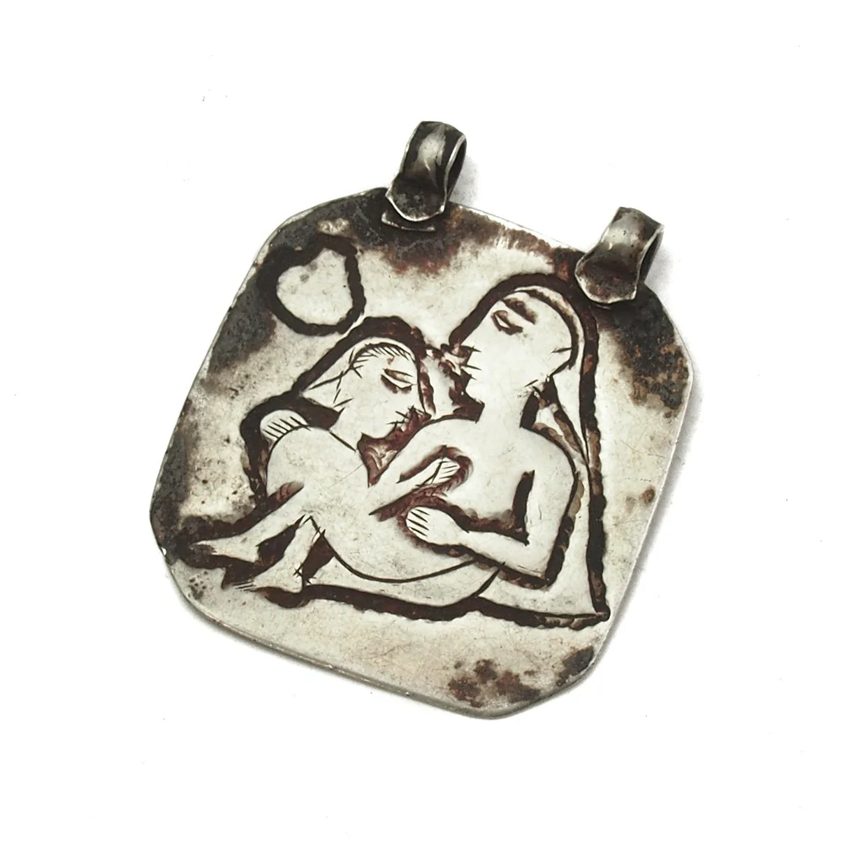 Kama Sutra Silver Amulet Pendant - Image 2