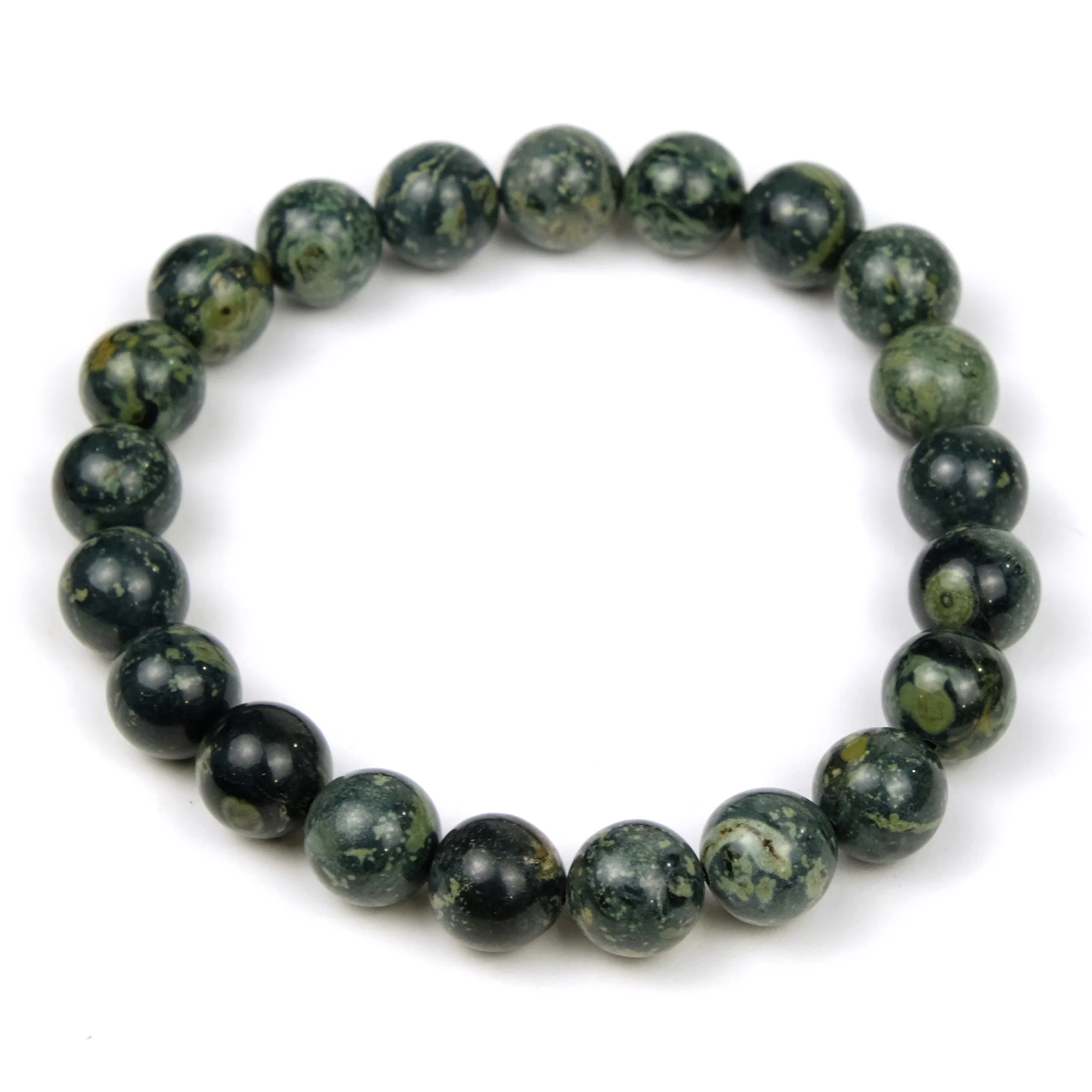 Kambaba Jasper 10mm Rounds Stretch Bracelet - Image 2