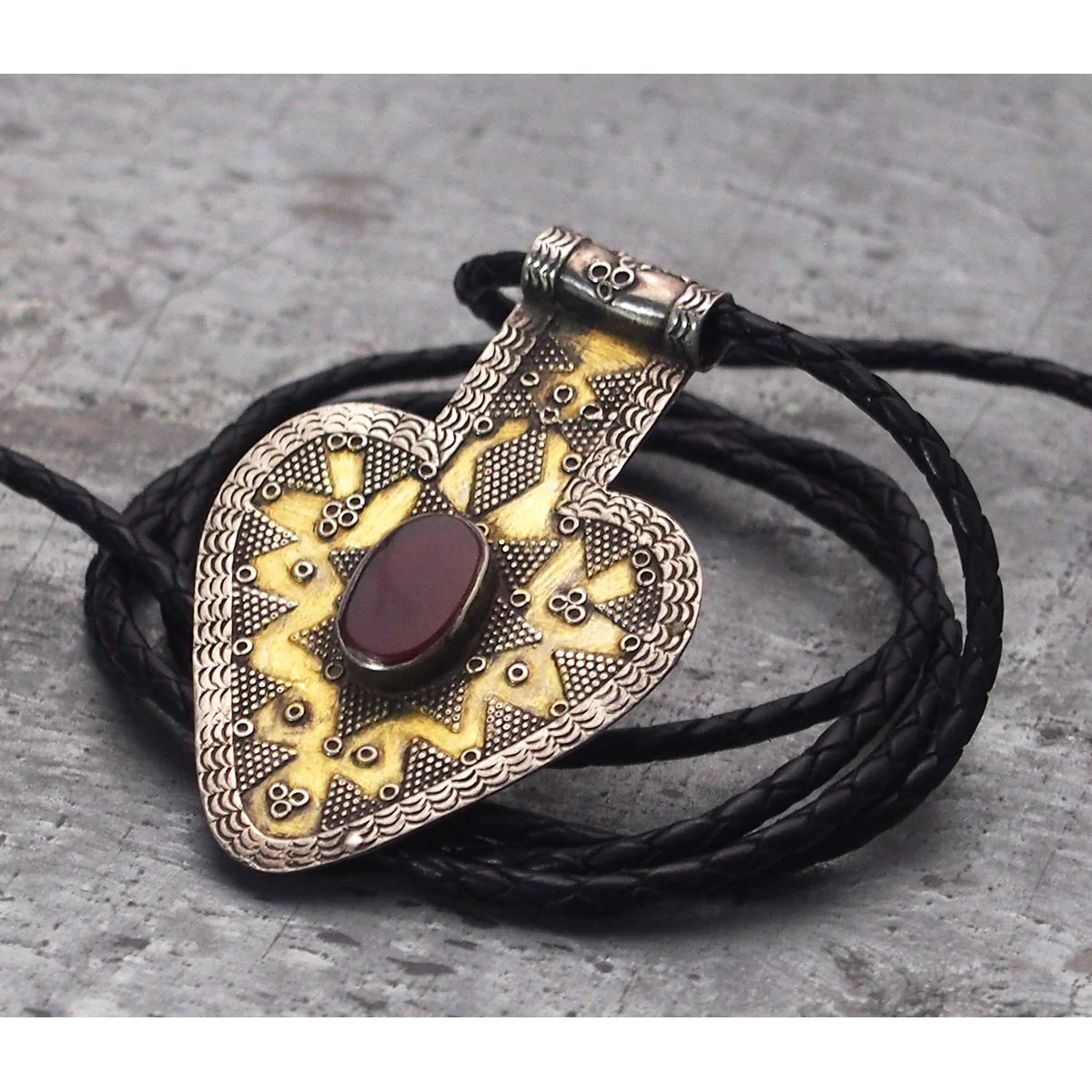 Kazakh Style Richly Detailed Fire Gilded Asyk - Image 2