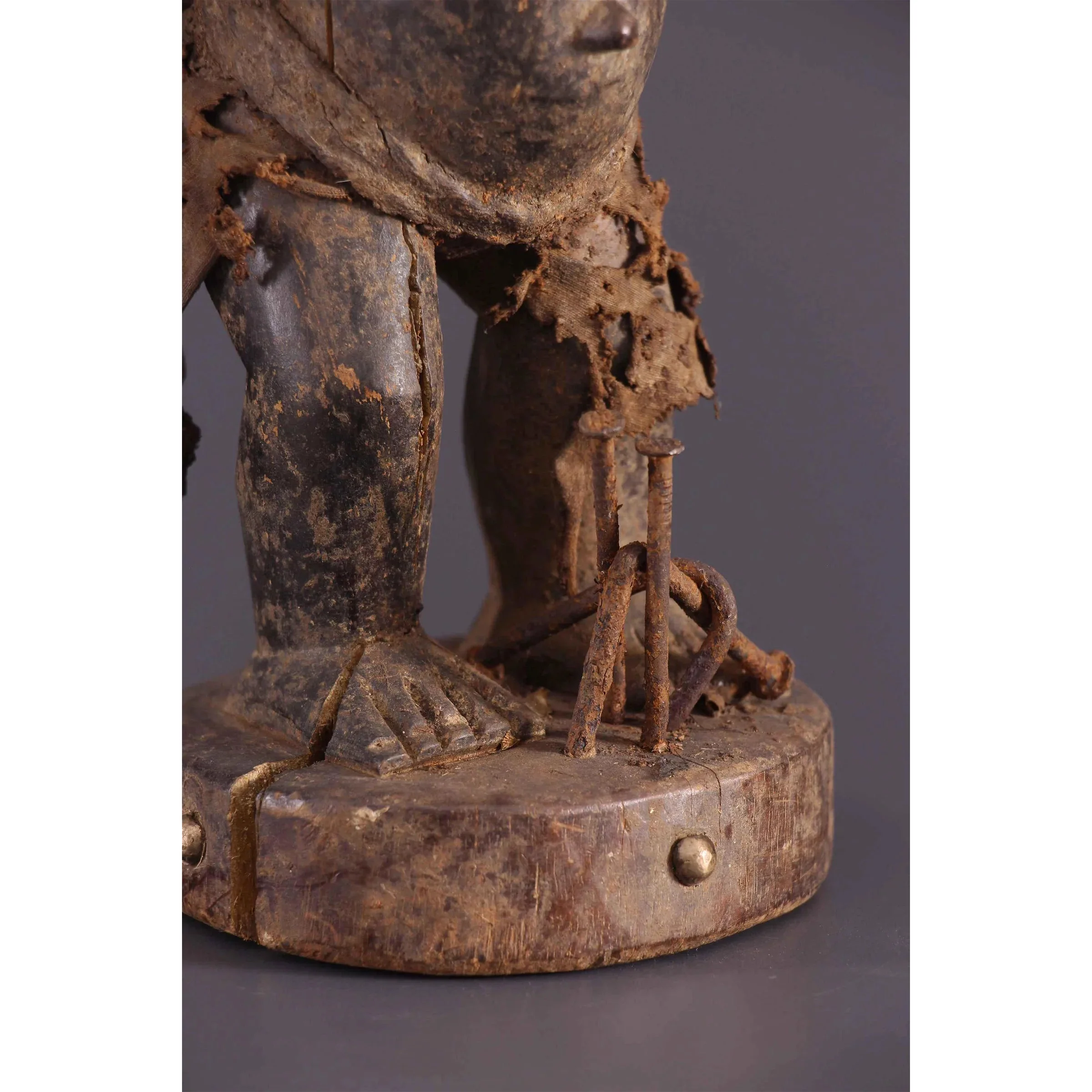 Kongo Maternity Nkondi / Nkisi Power Statue, Congo #987 - Image 11