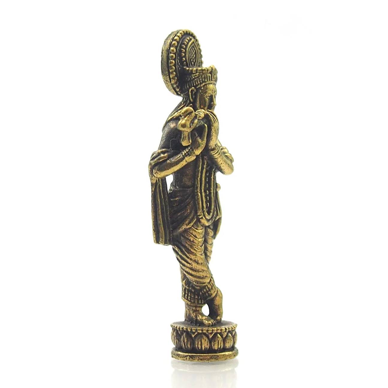 Krishna Brass Statue - Image 2