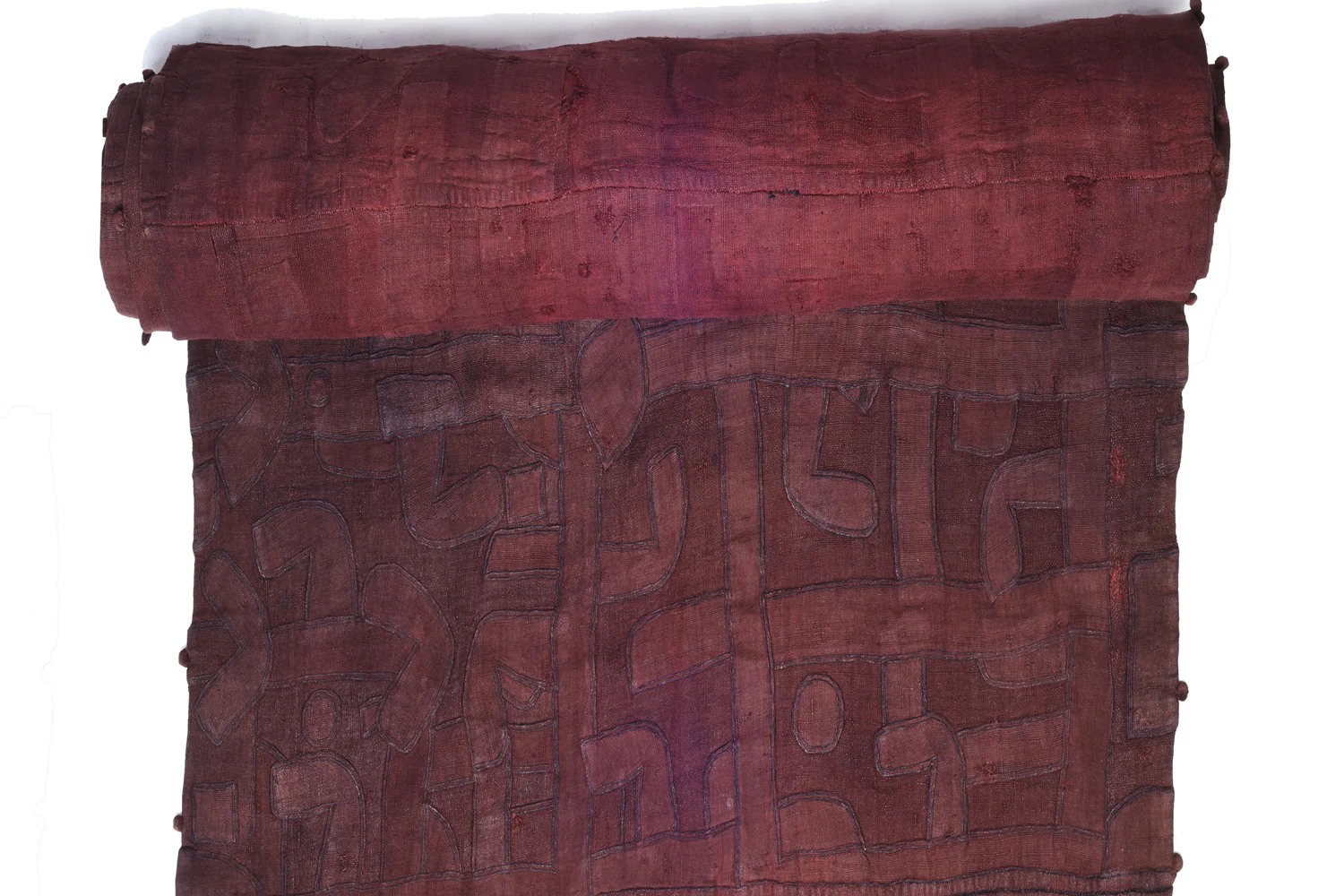 Textile 3: Kuba Hand Woven Raffia Heirloom Wrap Skirt from Zaire 7 - Image 4