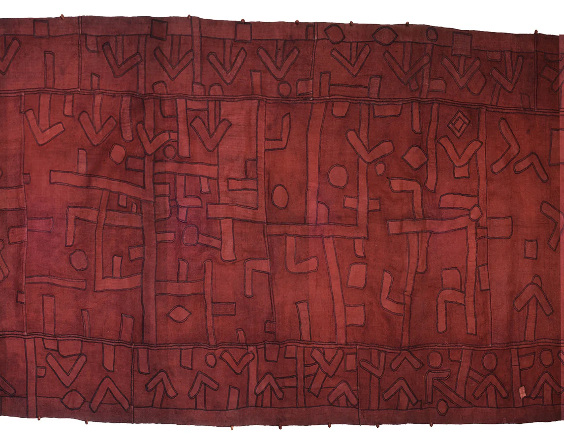 Textile 5: Kuba Hand Woven Raffia Heirloom Wrap Skirt from Zaire 5 - Image 4
