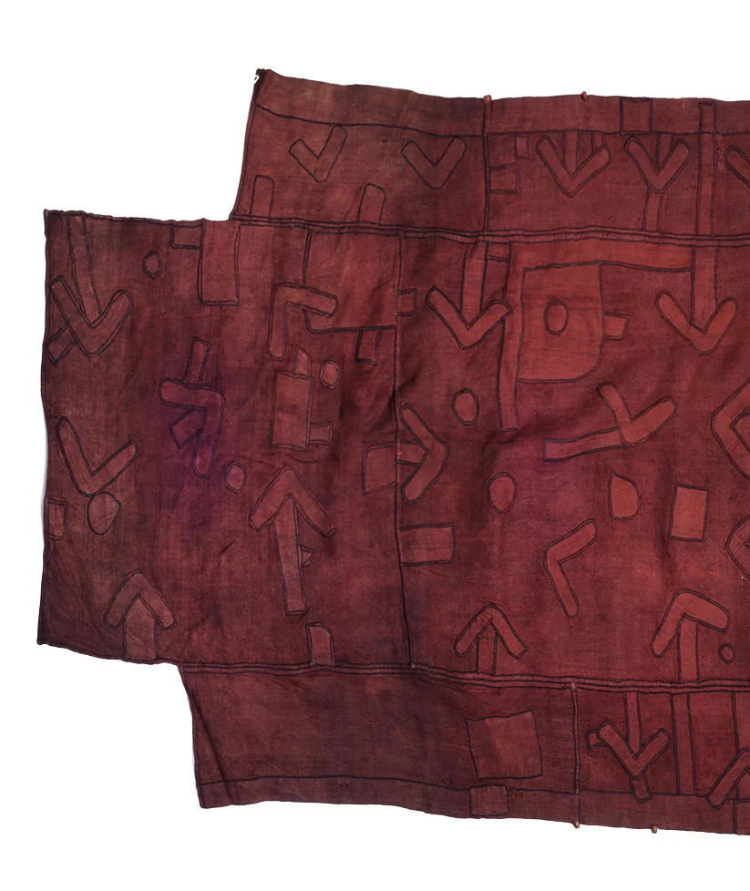 Textile 5: Kuba Hand Woven Raffia Heirloom Wrap Skirt from Zaire 5 - Image 5