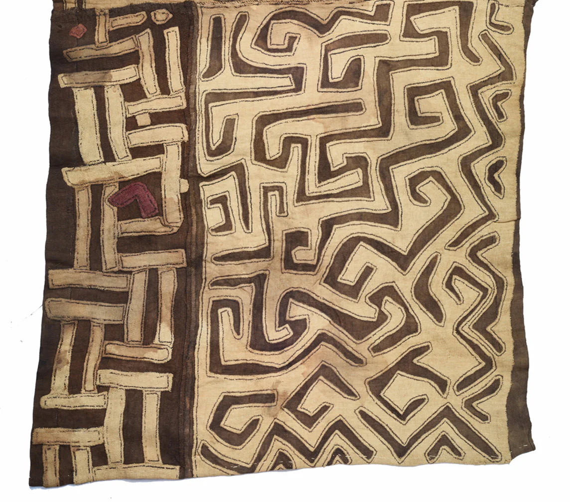 Textile 1: Kuba Hand Woven Raffia Heirloom Wrap Skirt from Zaire 9 - Image 6
