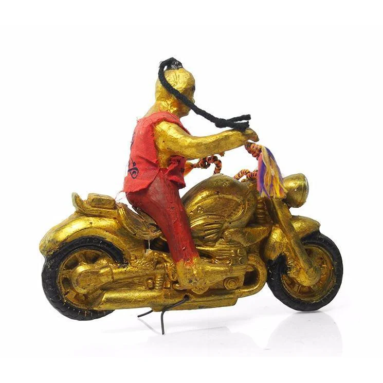 Kuman Thong Figure 4 Driving His Protective Motorcycle - Image 4