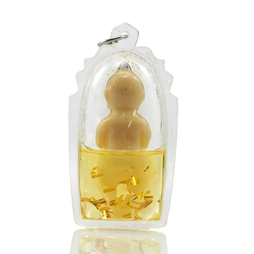Kuman Thong Golden Boy Ghost/Spirit Amulet Pendant in Oil-13 - Image 3