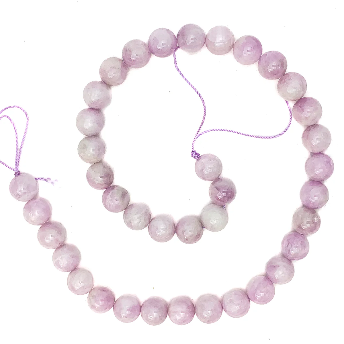 Kunzite 10mm Smooth Rounds Bead Strand - Image 2