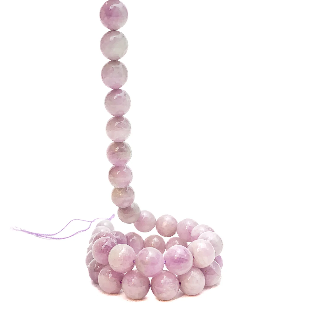 Kunzite 10mm Smooth Rounds Bead Strand - Image 5