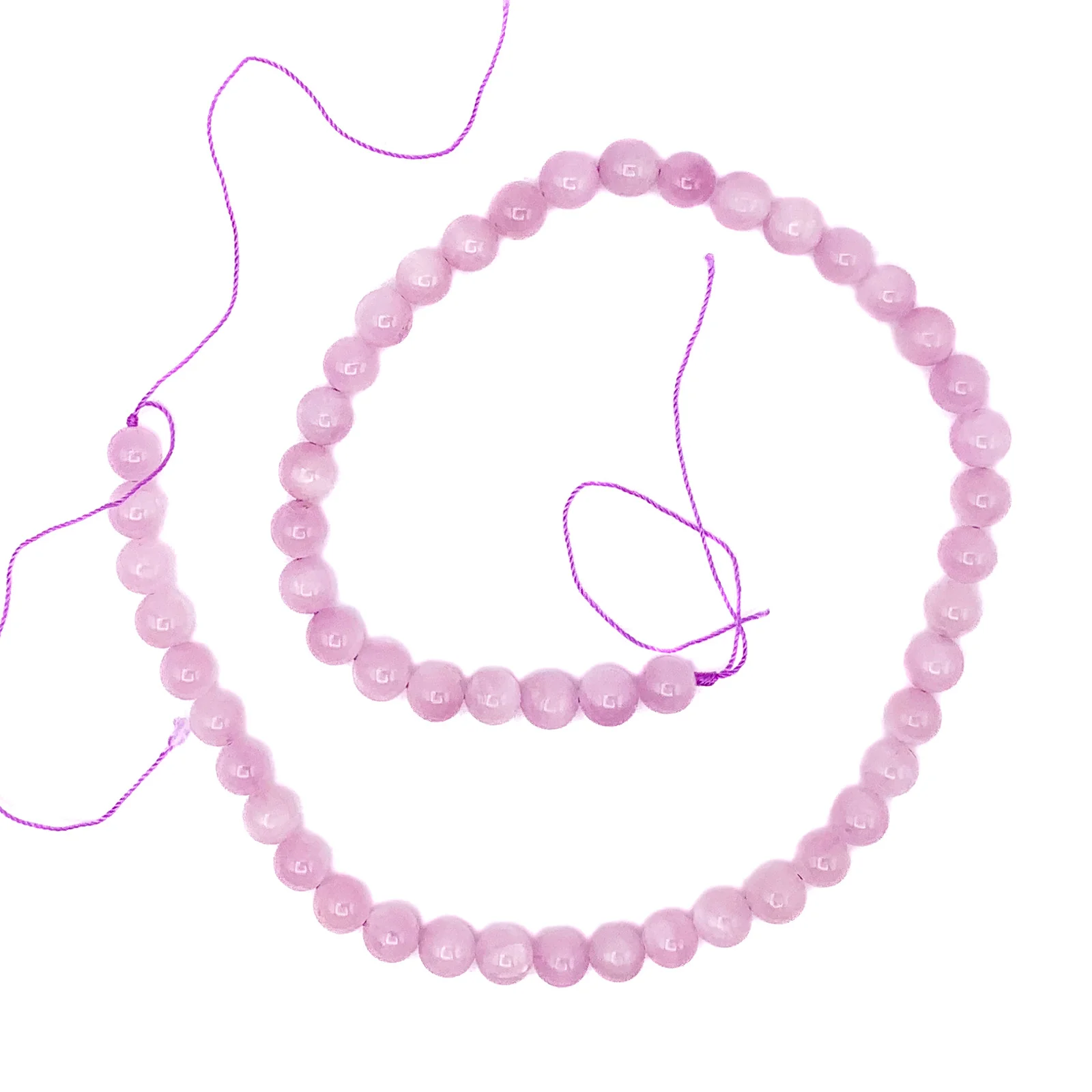 Kunzite 7.5mm AAA Smooth Rounds Bead Strand - Image 2