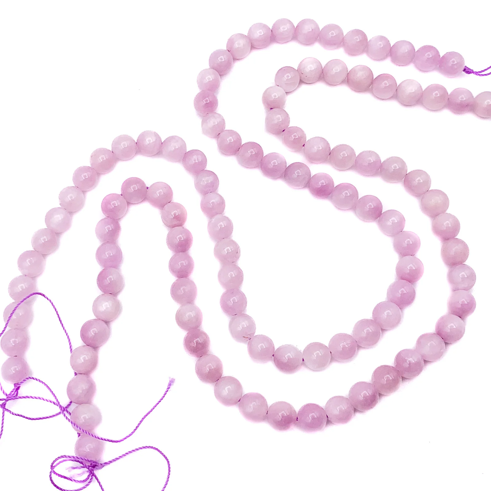 Kunzite 7.5mm AAA Smooth Rounds Bead Strand - Image 5