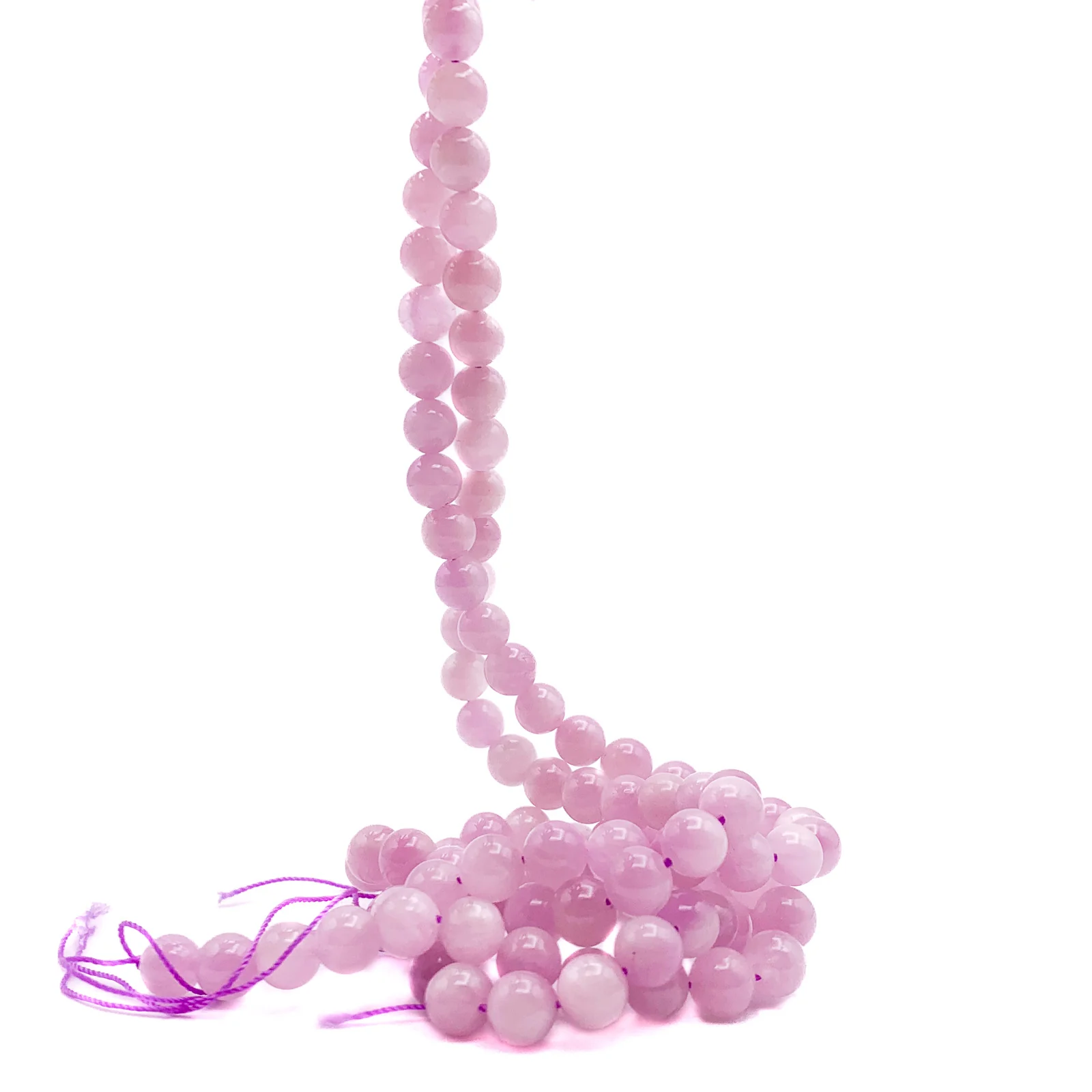 Kunzite 7.5mm AAA Smooth Rounds Bead Strand - Image 6