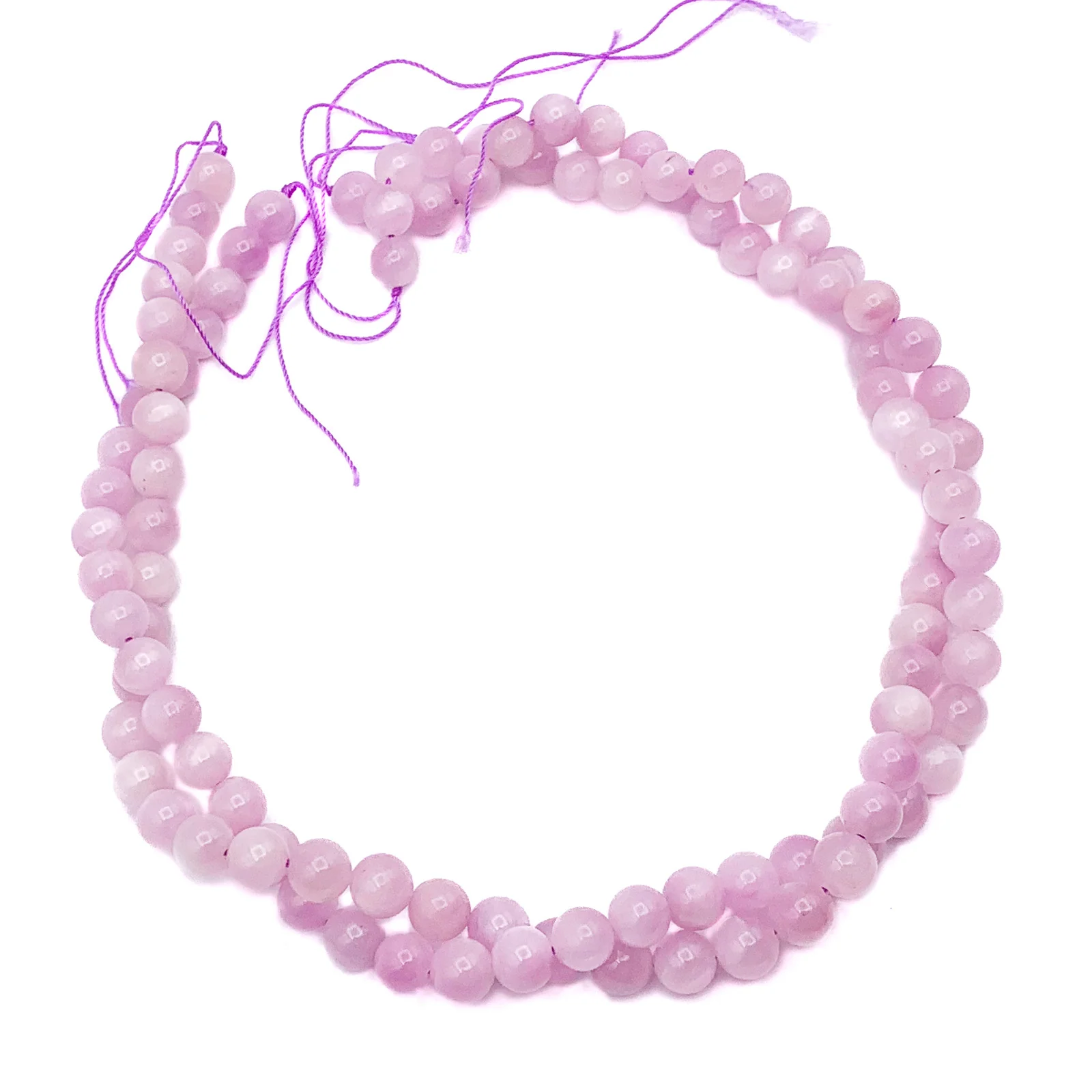 Kunzite 7.5mm AAA Smooth Rounds Bead Strand - Image 8