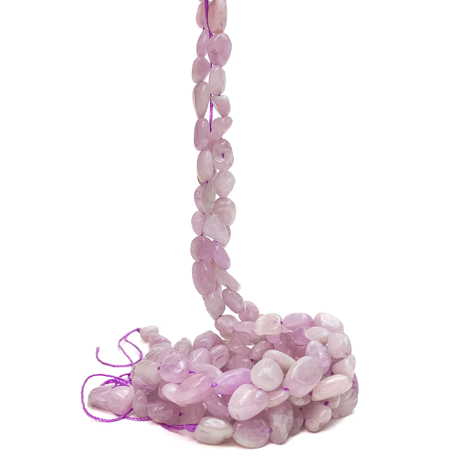 Kunzite Medium Smooth Pebbles Bead Strand - Image 3