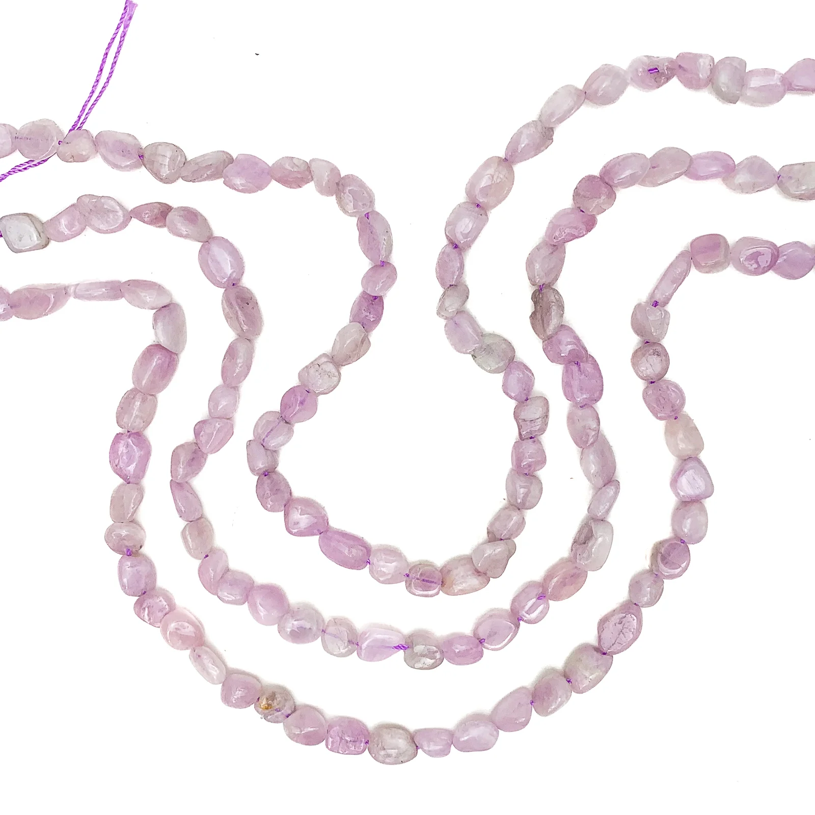 Kunzite Medium Smooth Pebbles Bead Strand - Image 6