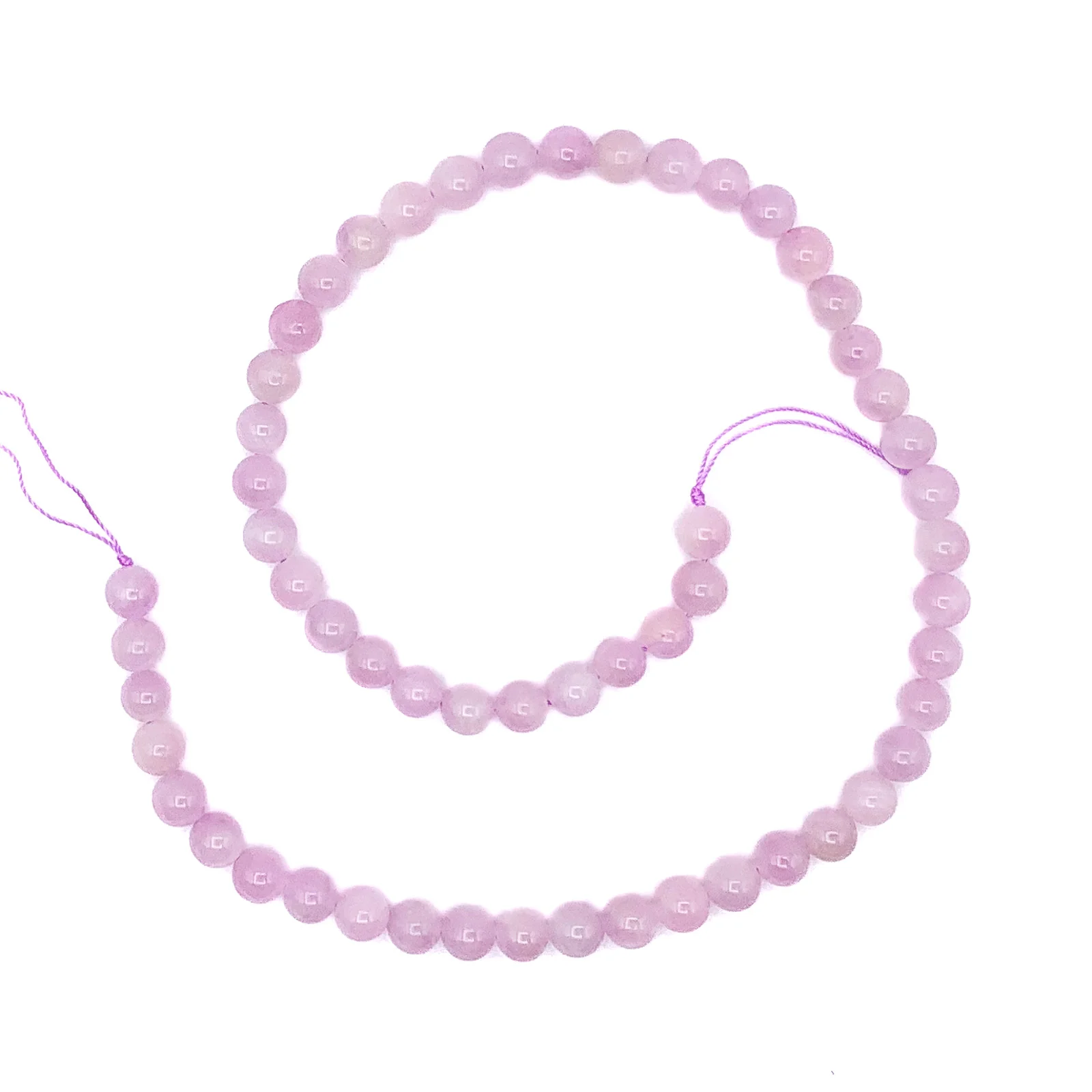 Kunzite Star 7mm Smooth Round Bead Strands - Image 3