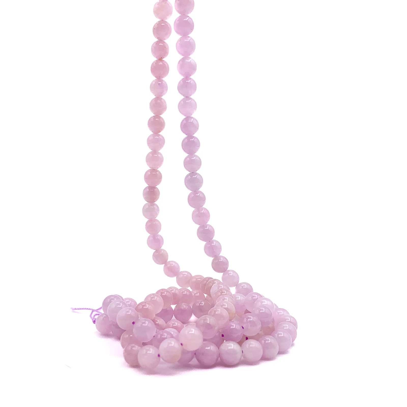 Kunzite Star 7mm Smooth Round Bead Strands - Image 4