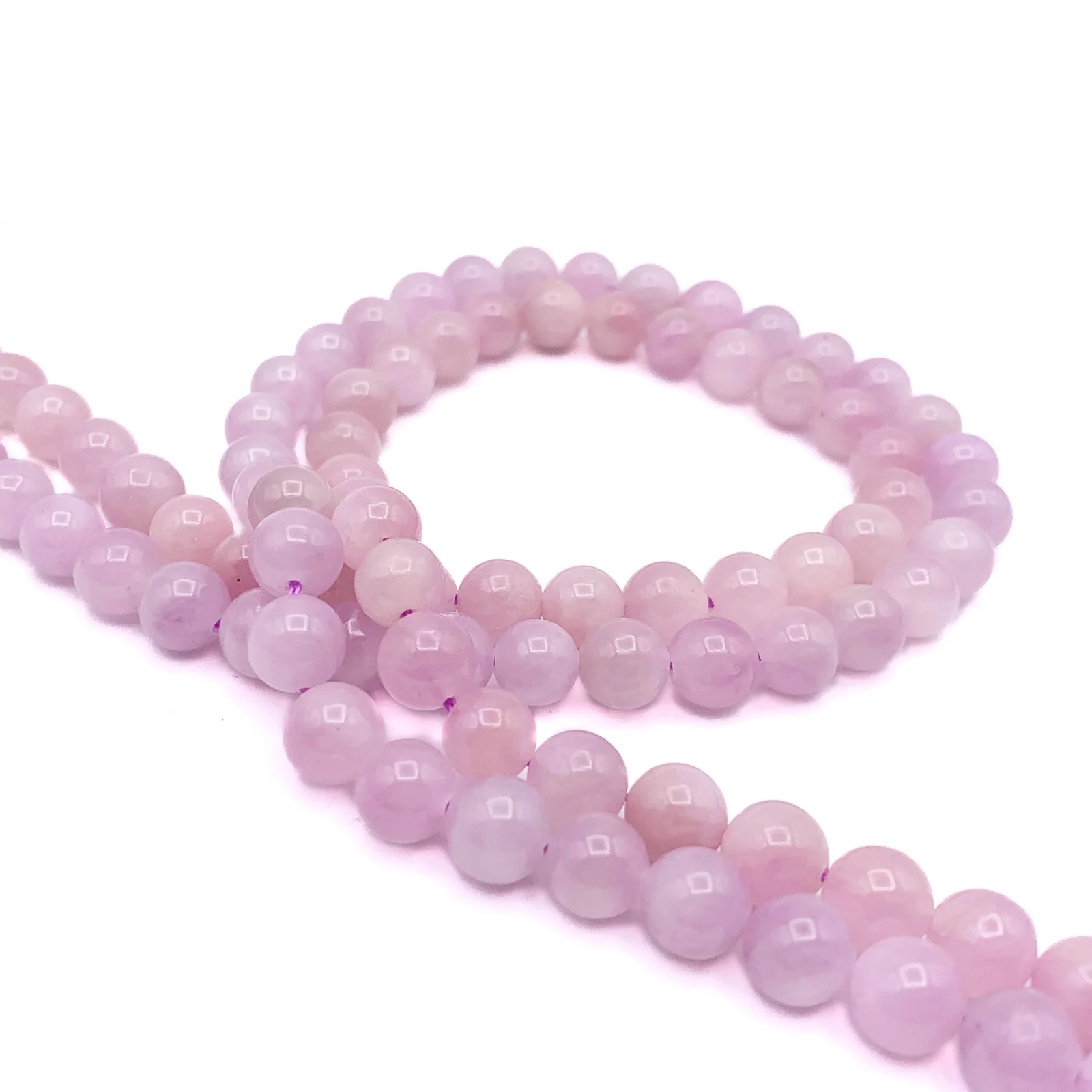 Kunzite Star 7mm Smooth Round Bead Strands - Image 5