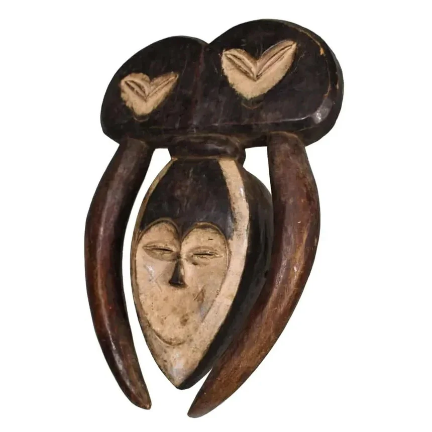 Kwele Ekuk Bata Mask, Gabon #142 - Image 3