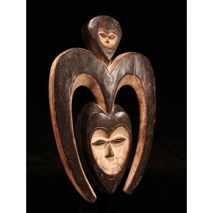 Kwele Eluk Bata Mask for Beete Ceremonies, Gabon #142 - Image 3