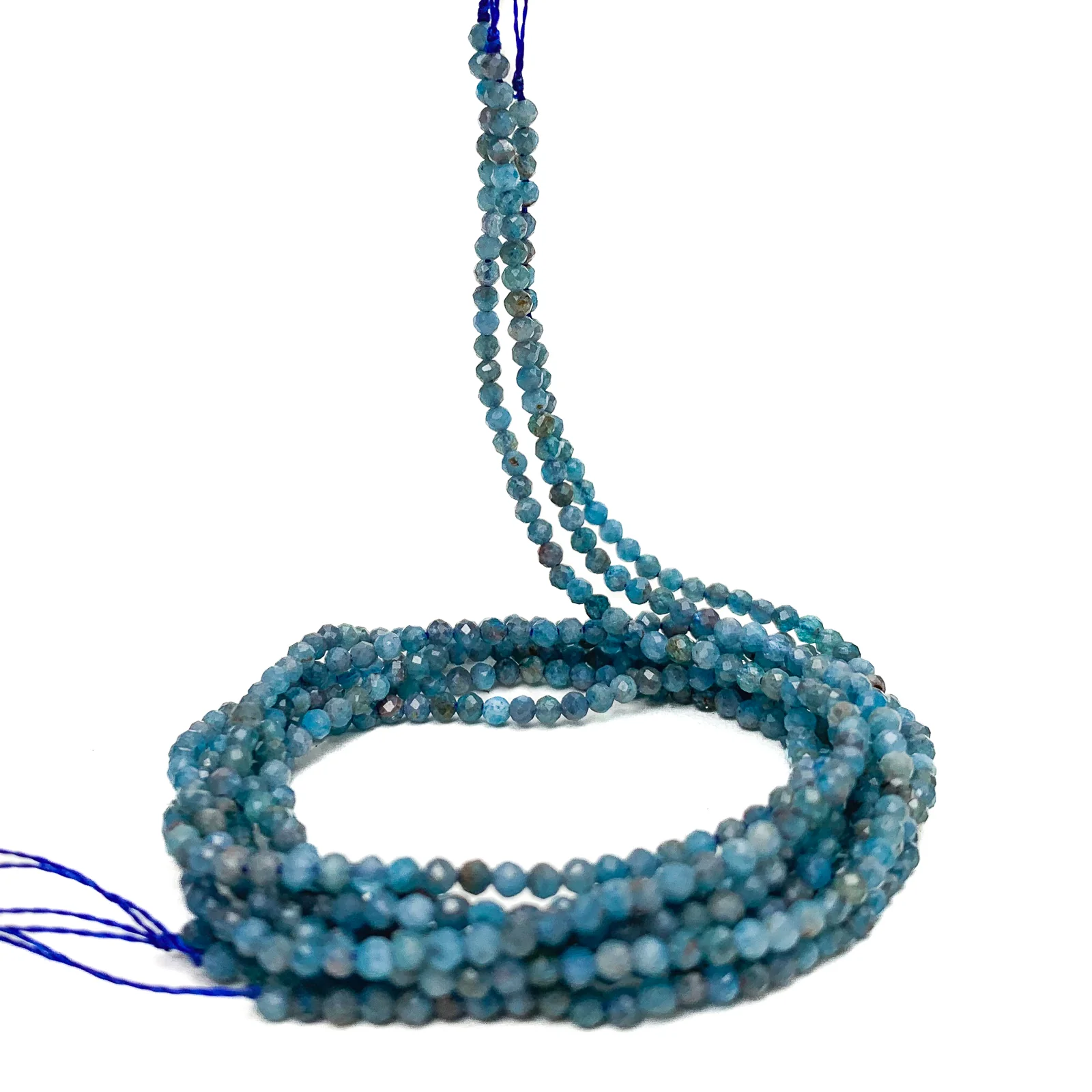 Kyanite 2mm Faceted Rounds Bead Strand - Image 3