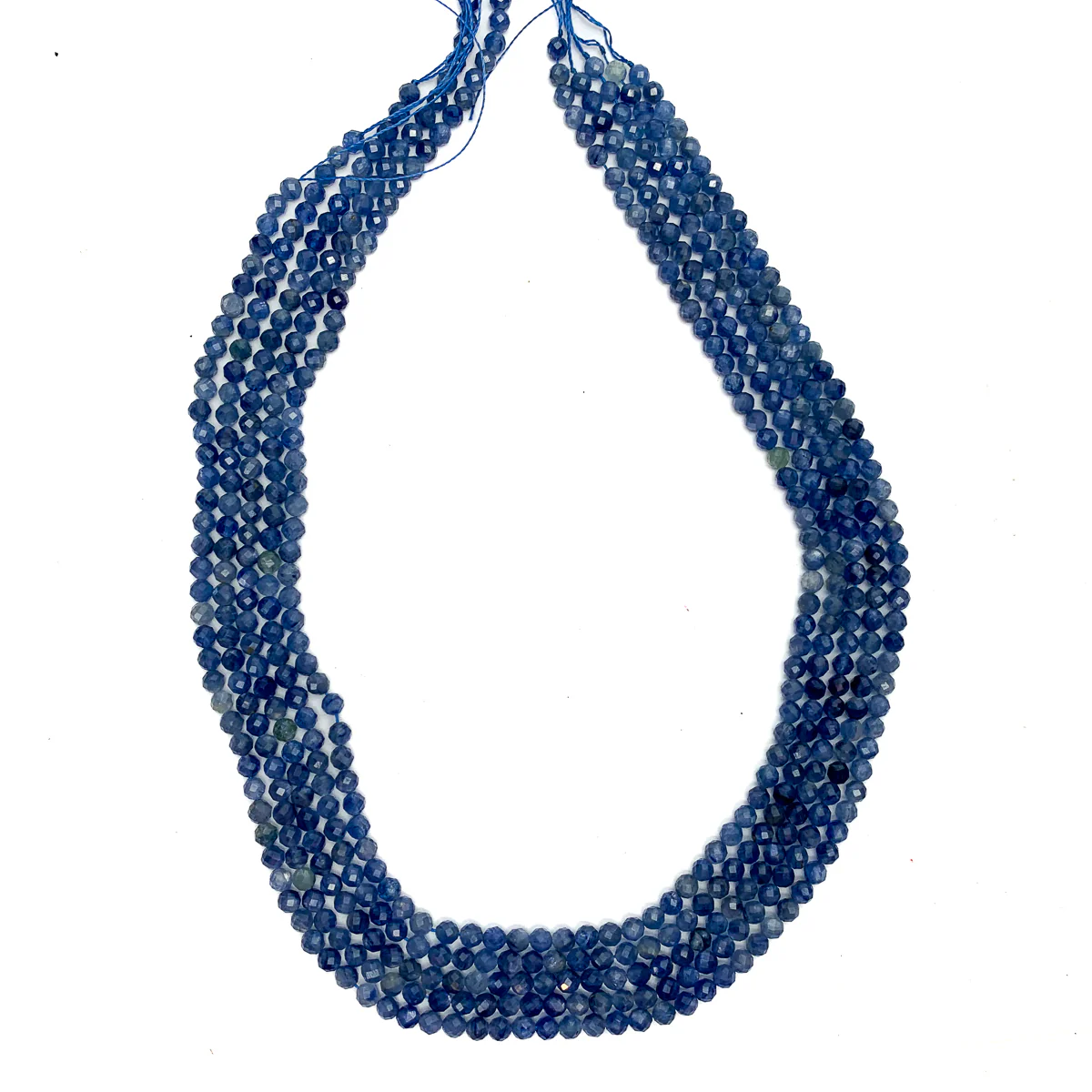 Kyanite Kenya 4mm Faceted Rounds - Image 4