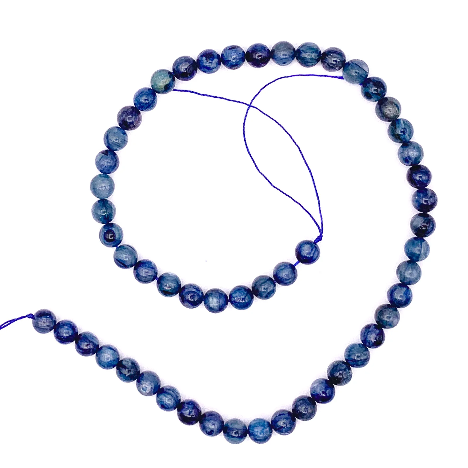 Kyanite 8mm Smooth Rounds Bead Strand - Image 2