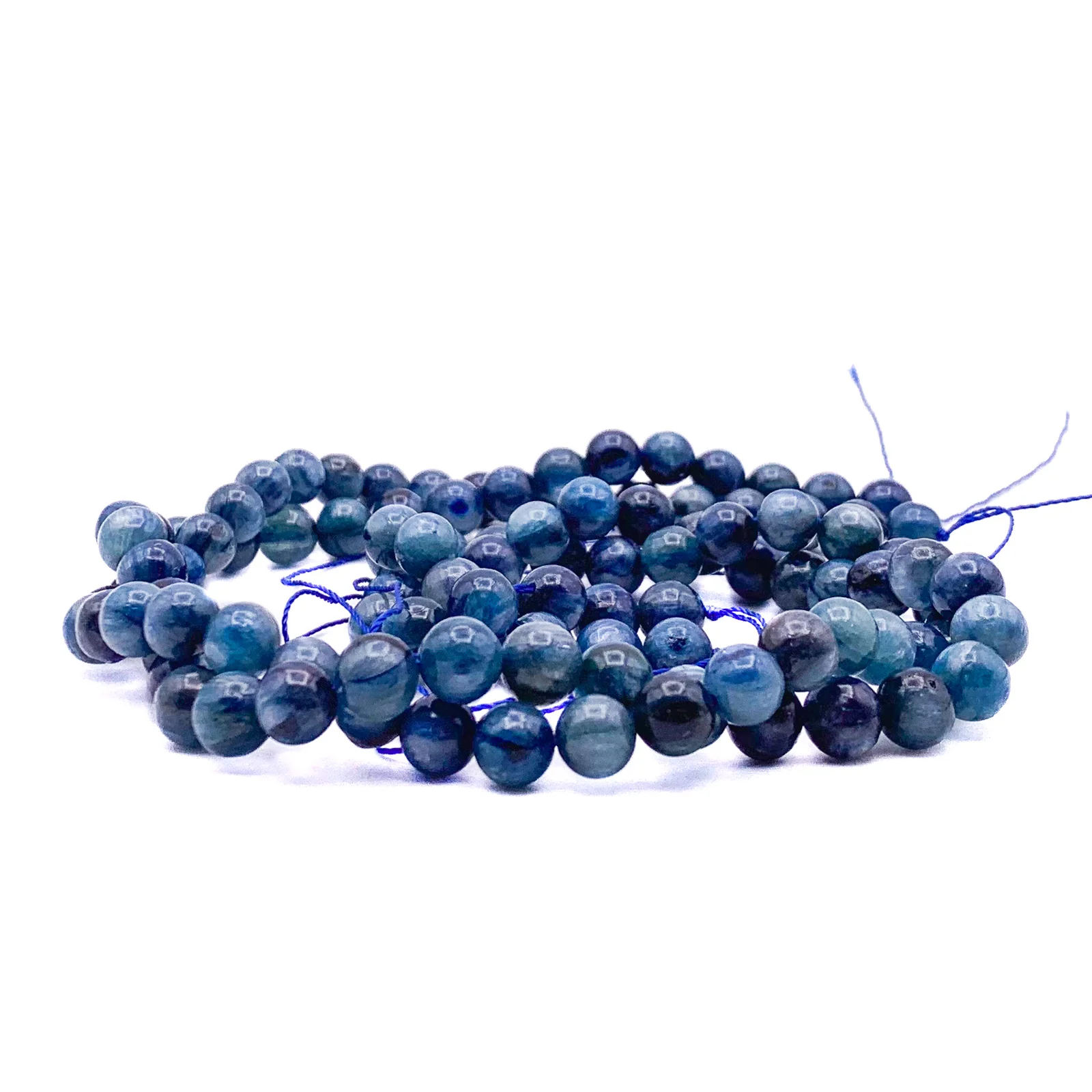 Kyanite 8mm Smooth Rounds Bead Strand - Image 6