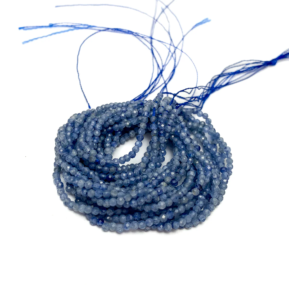 Kyanite Kenya 2mm Faceted Rounds - Image 3