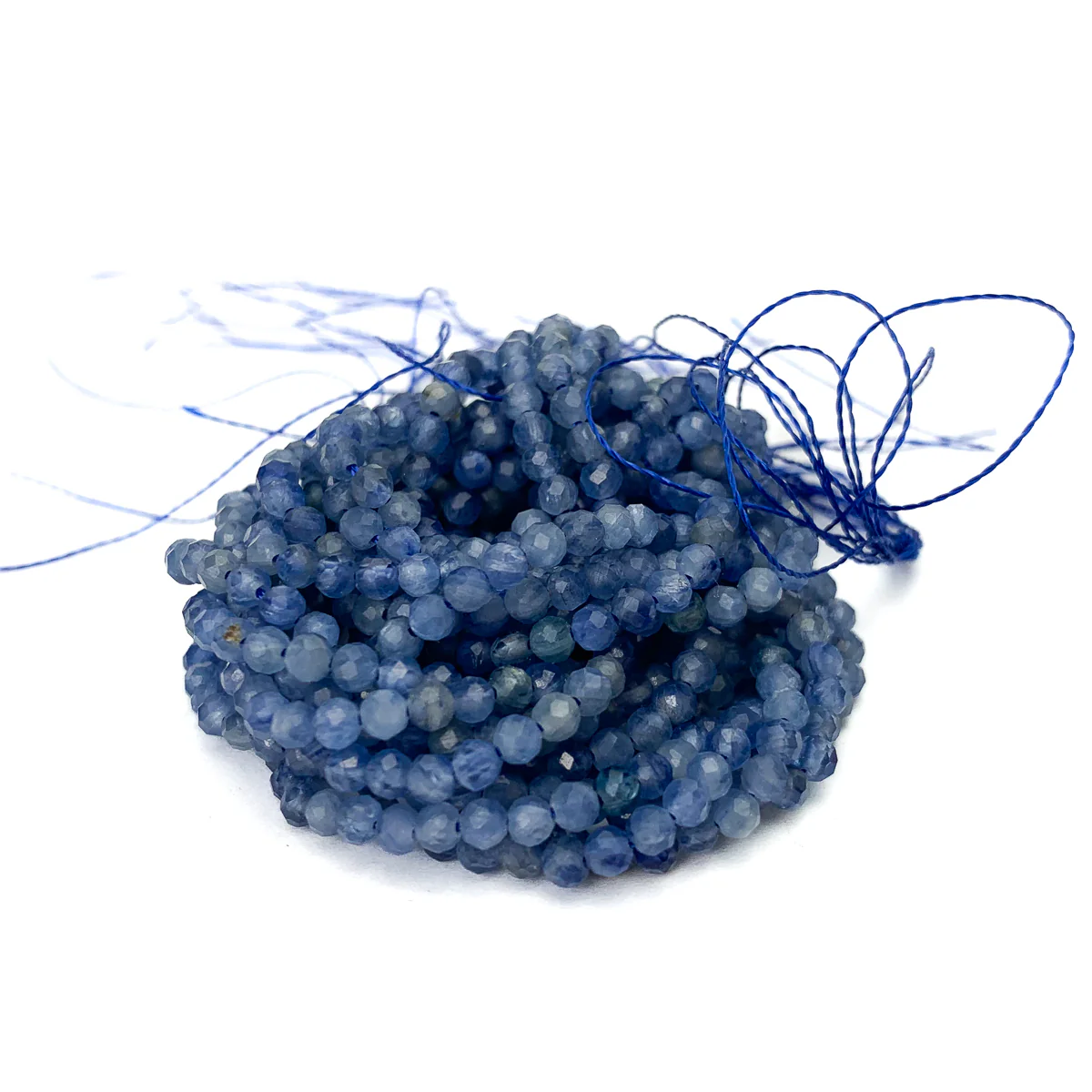 Kyanite Kenya 3mm Faceted Rounds - Image 3