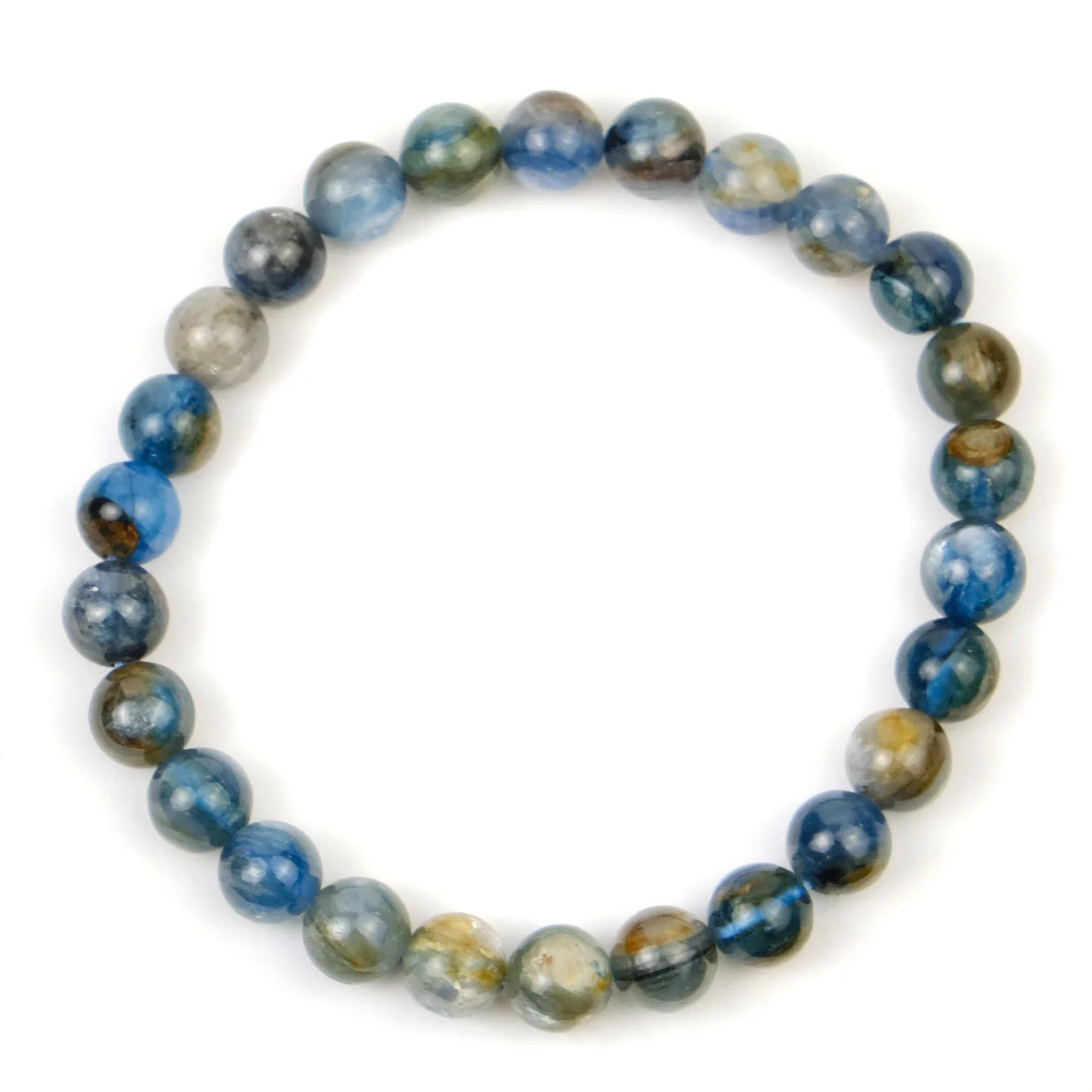 Kyanite Stretch Bracelet 7mm - Image 3