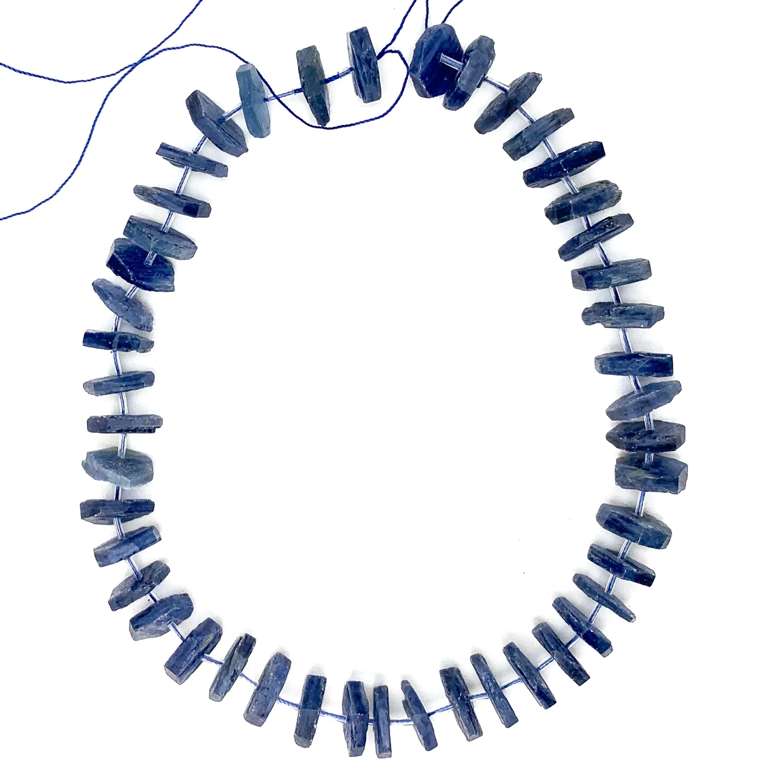 Kyanite XL Hexagon Bead Strand - Image 3