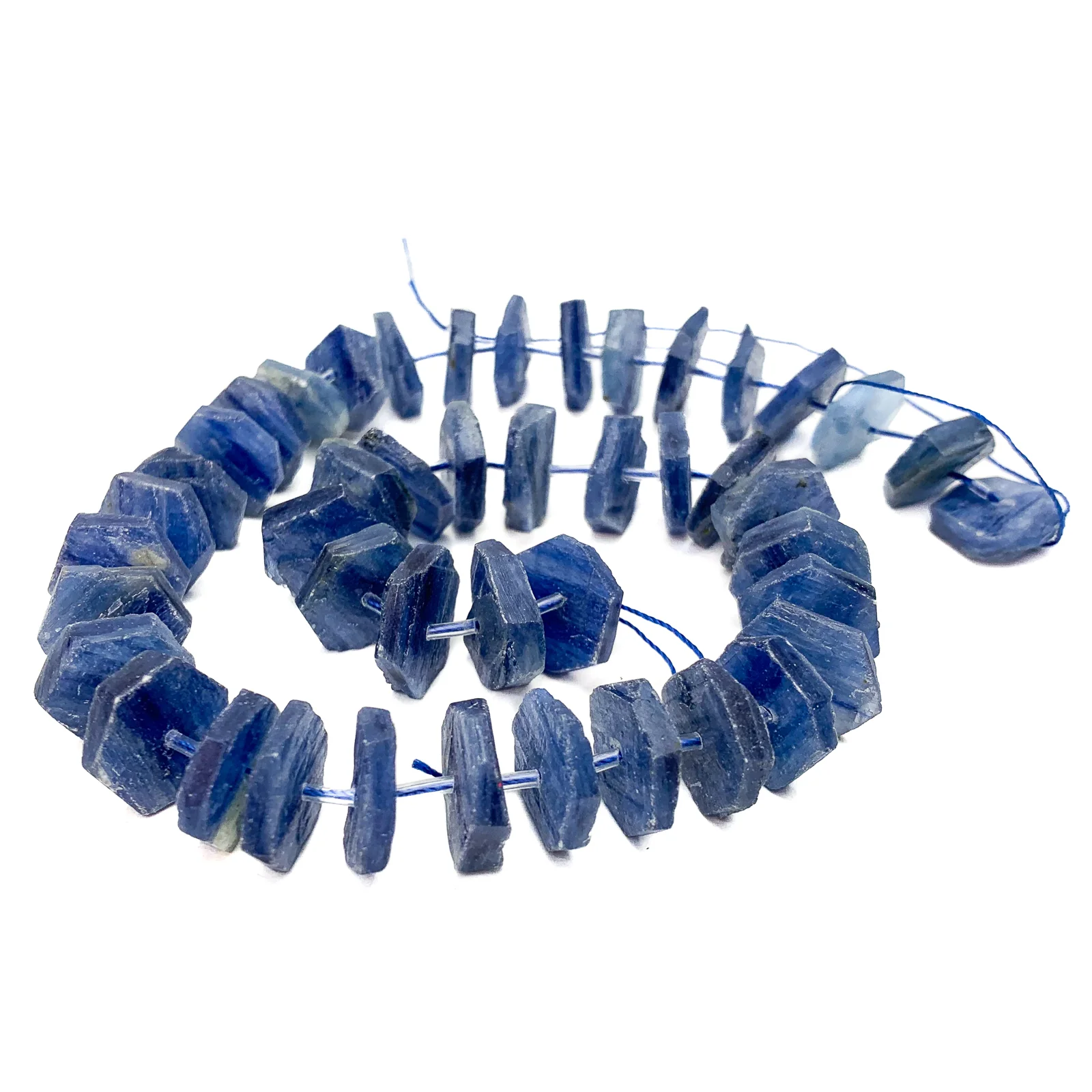 Kyanite XL Hexagon Bead Strand - Image 4
