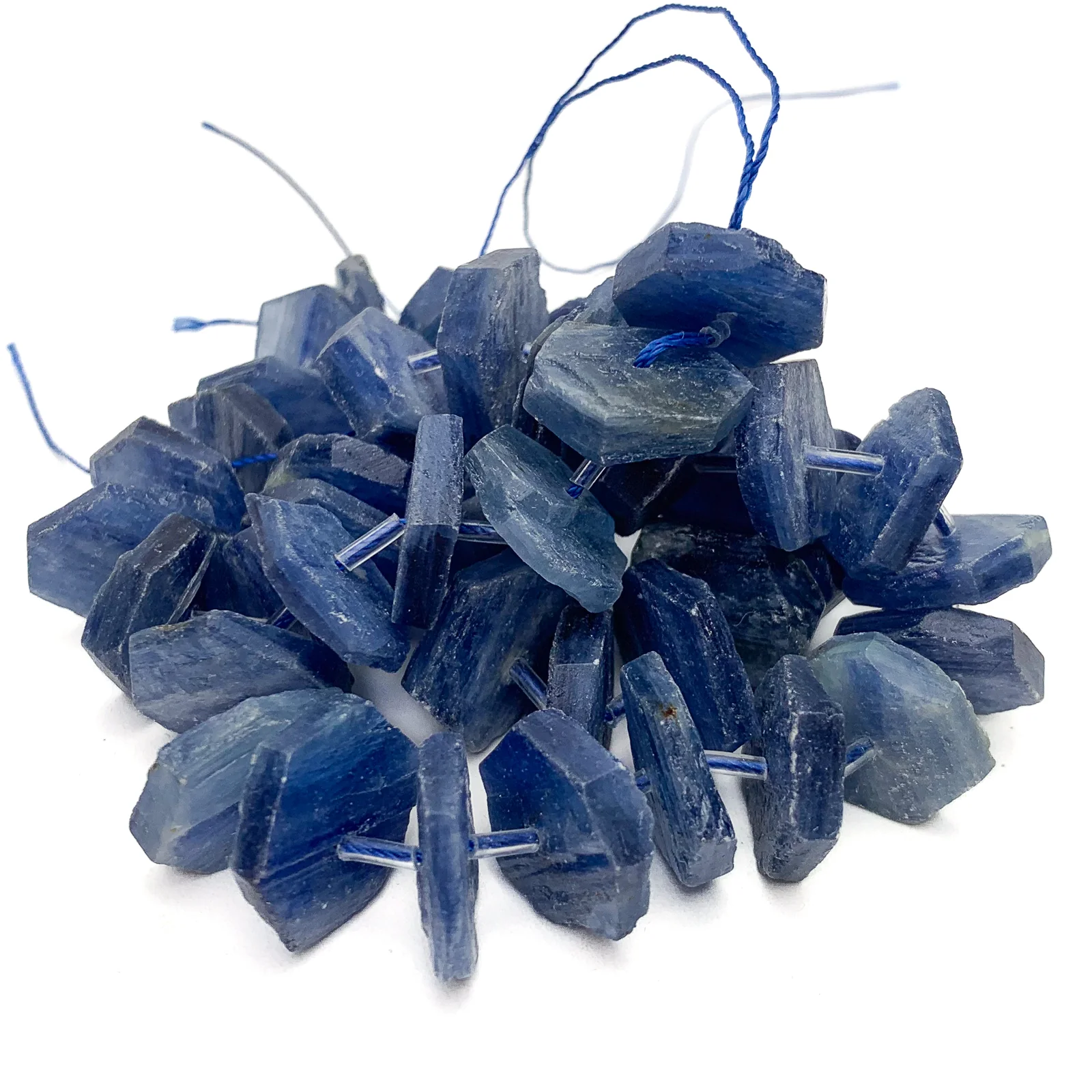 Kyanite XL Hexagon Bead Strand - Image 5