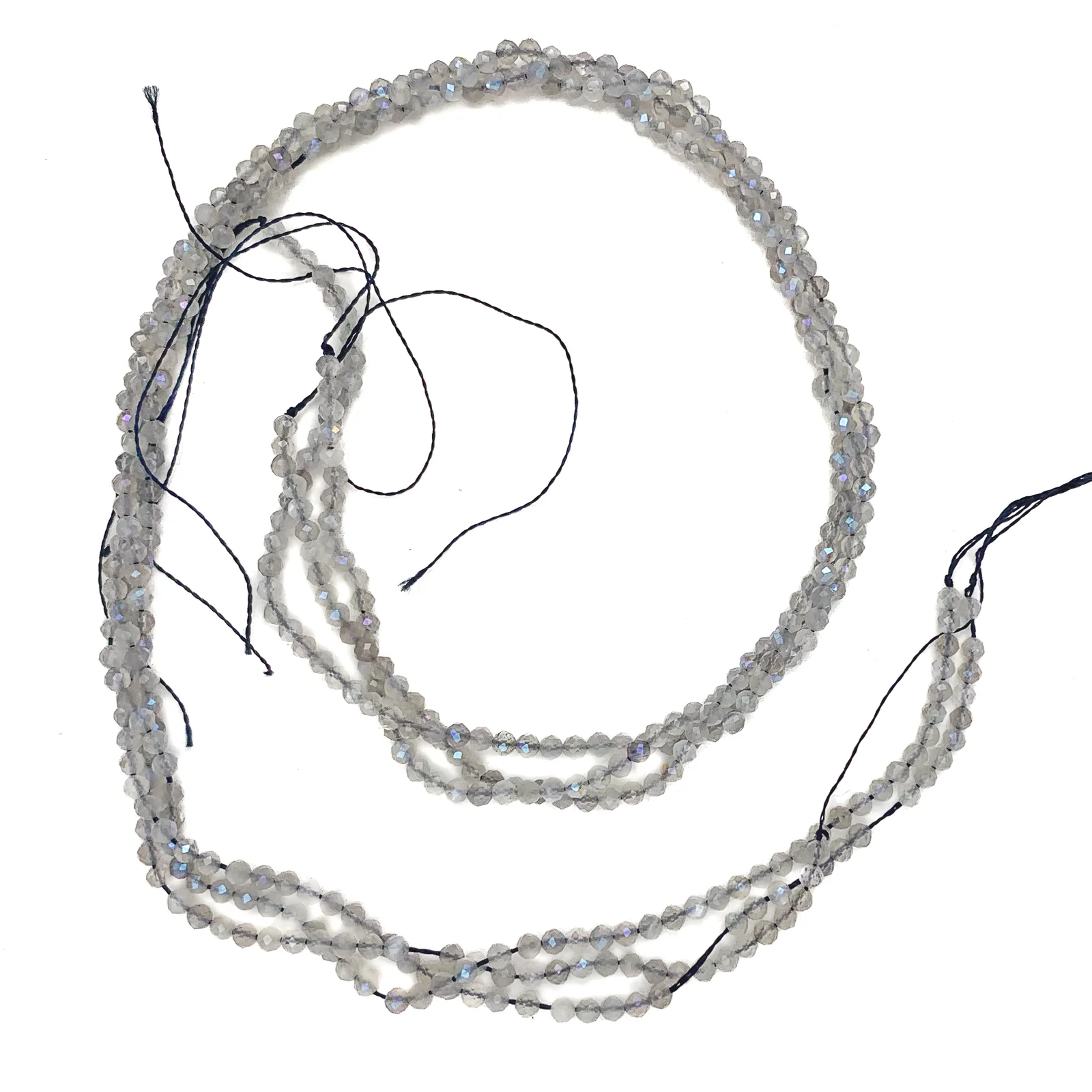 Labradorite 2.5mm Faceted Rounds Bead Strand - Image 5