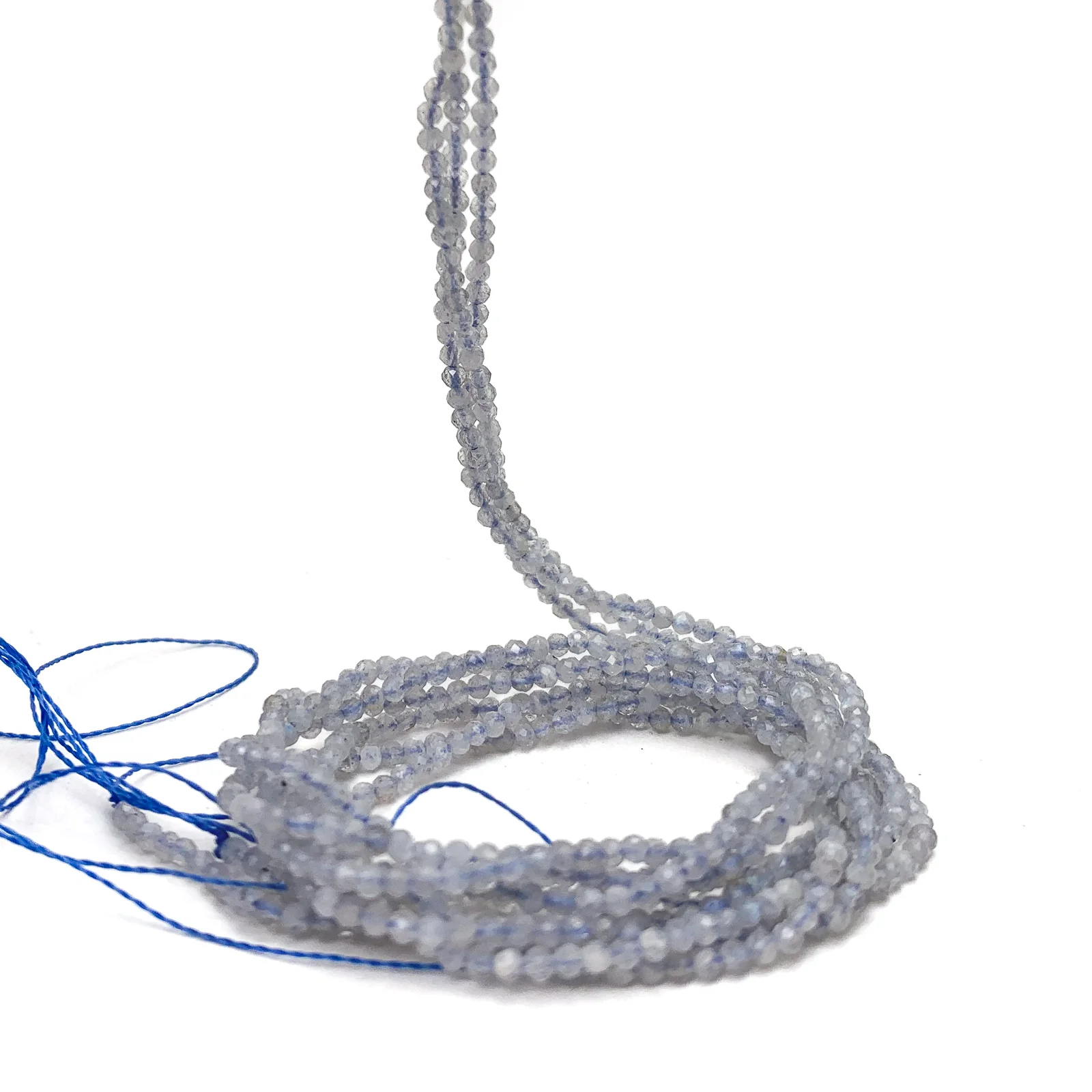 Labradorite 2mm Faceted Rounds Bead Strand - Image 3